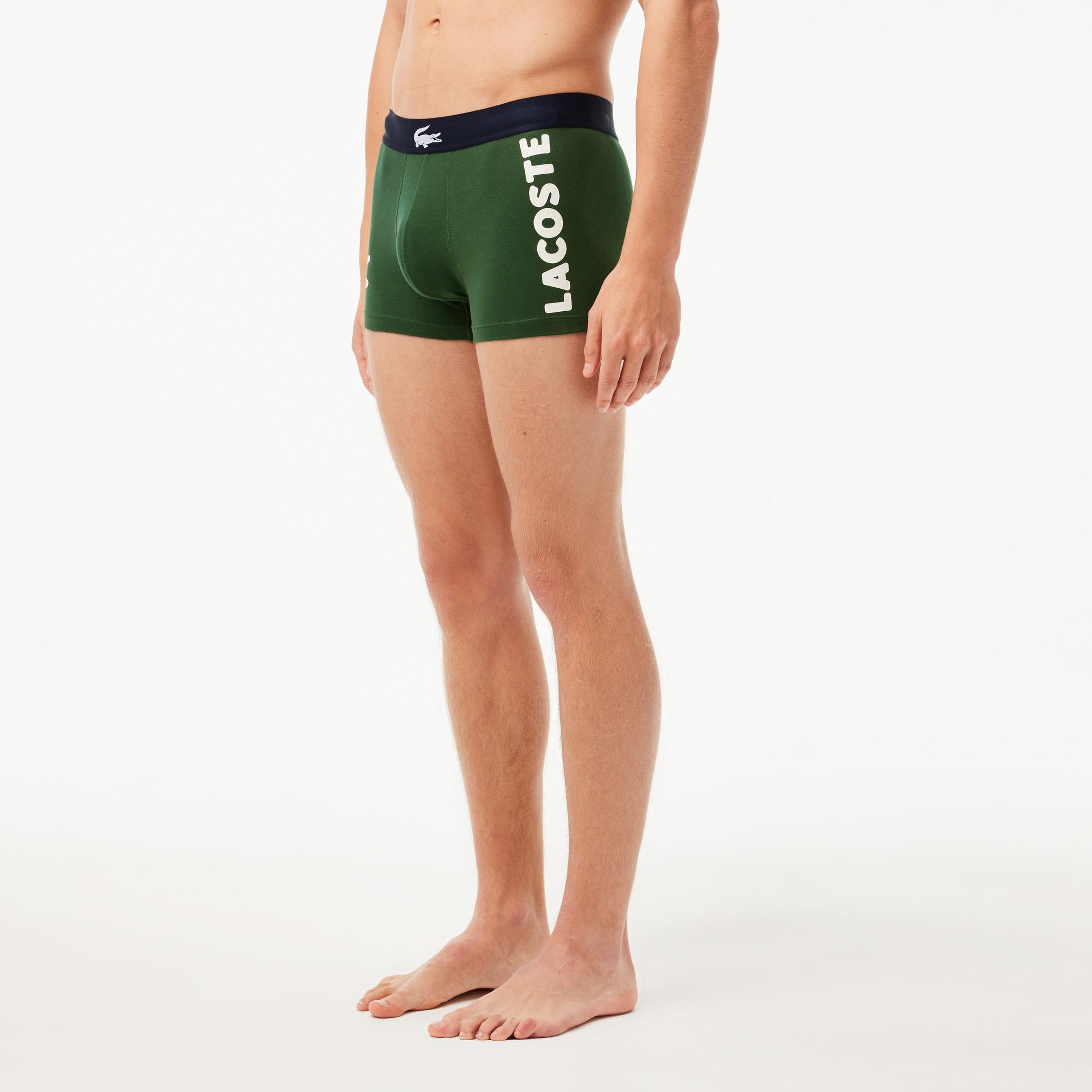 Lacoste Erkek 3'lü Renkli Boxer