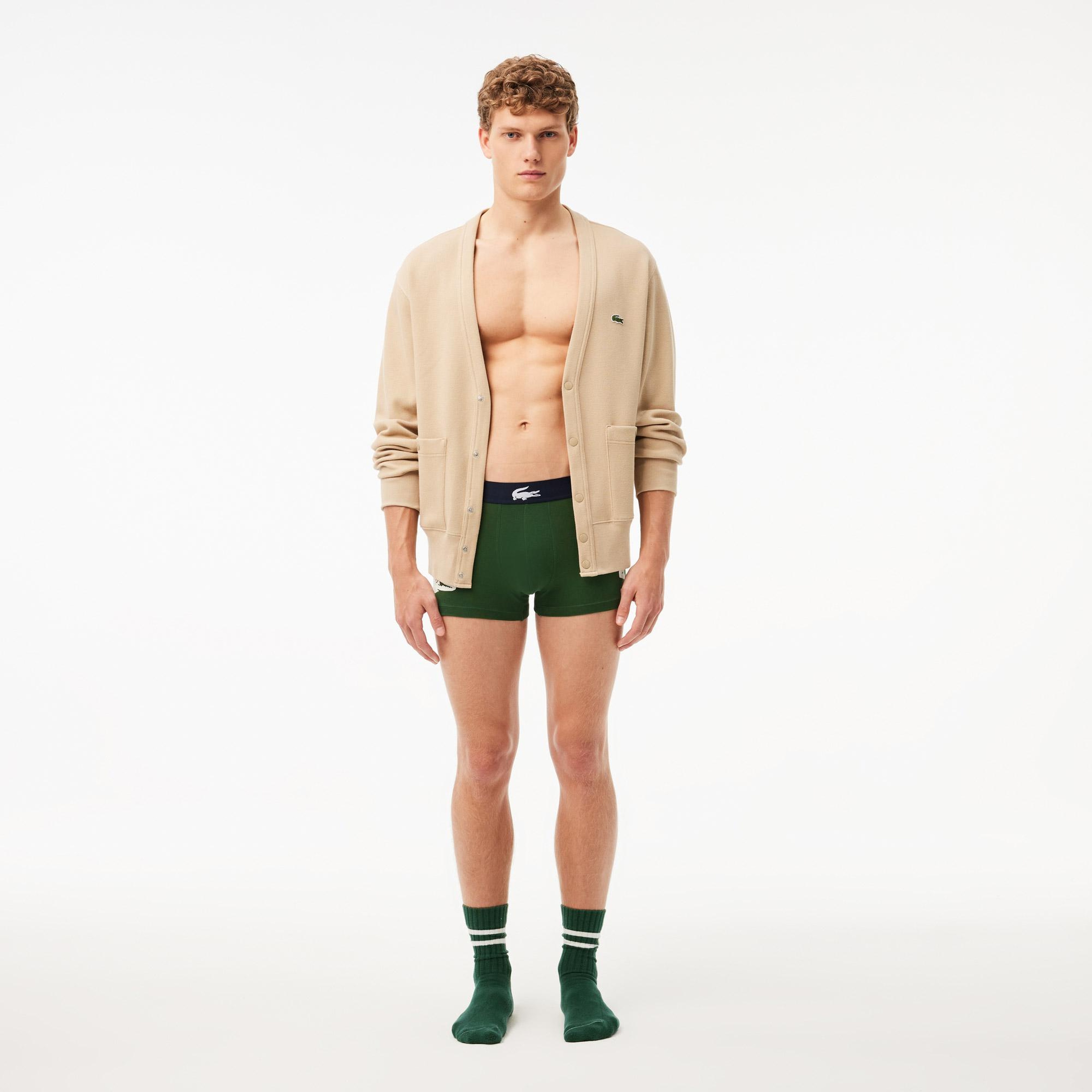 Lacoste Erkek 3'lü Renkli Boxer