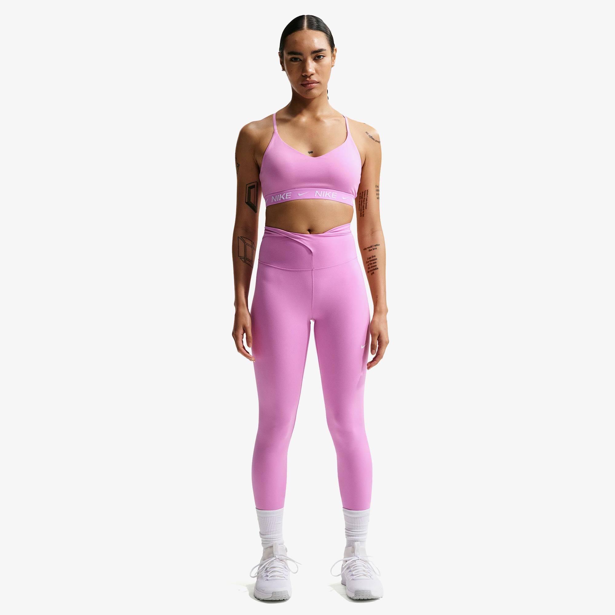 Nike Dri-Fit Indy Light Support Kadın Pembe Bra
