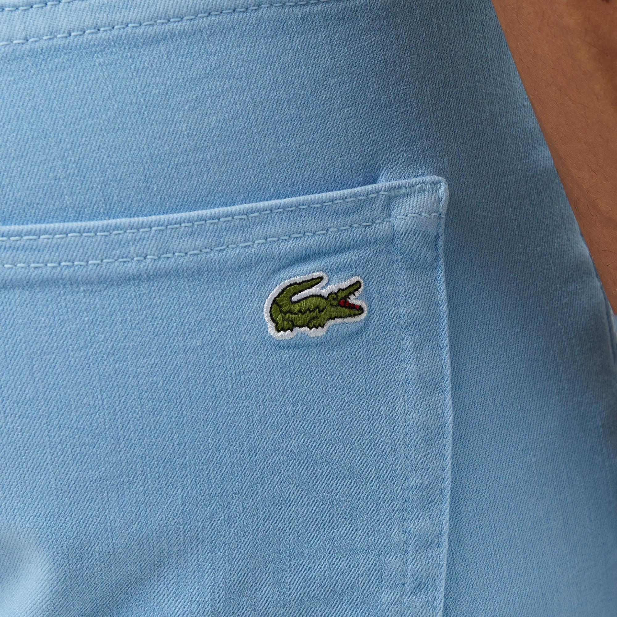 Lacoste Erkek Slim Fit Açık Mavi Jean Pantolon