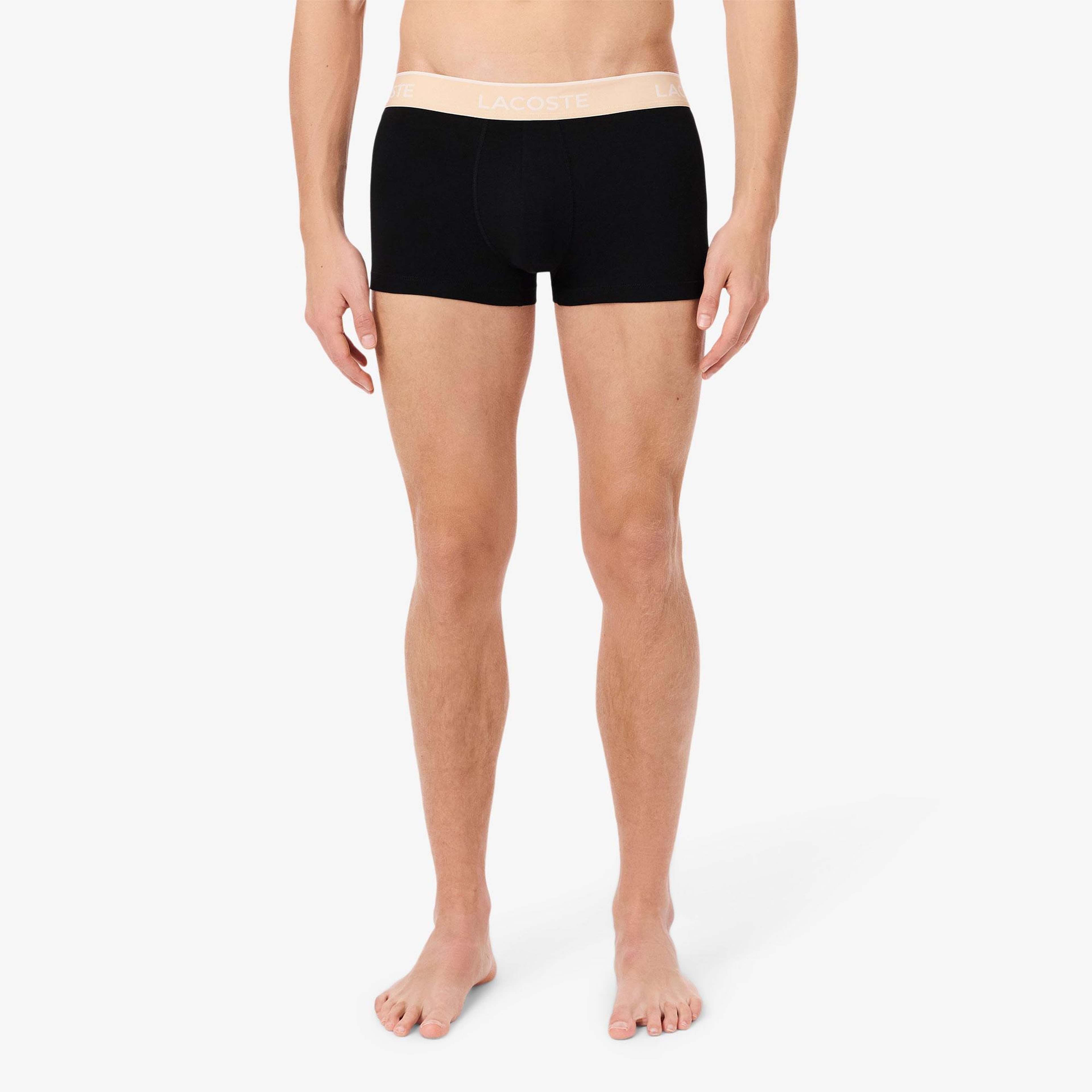 Lacoste Erkek 3'lü Siyah Boxer