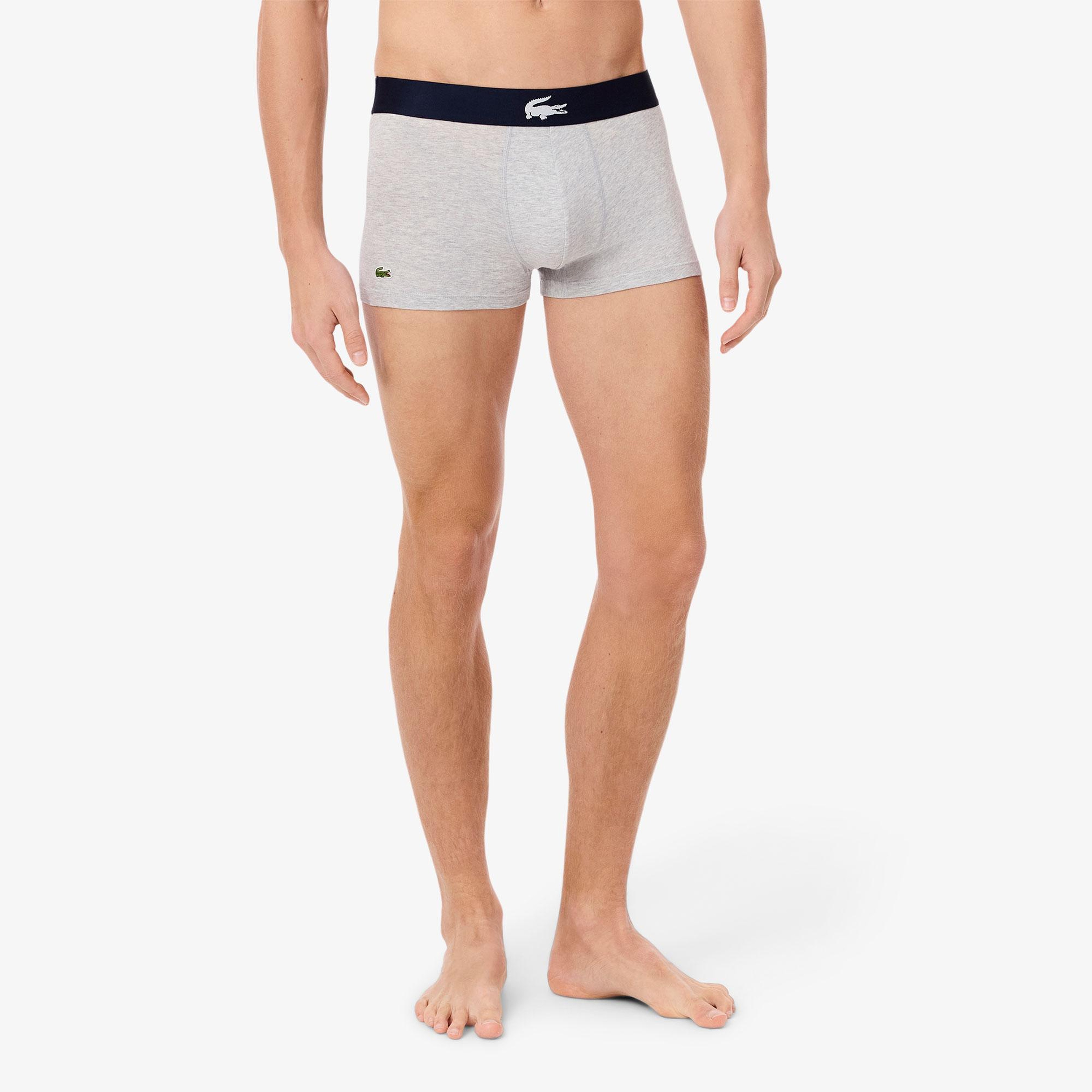 Lacoste Erkek Baskılı 3'lü Renkli Boxer