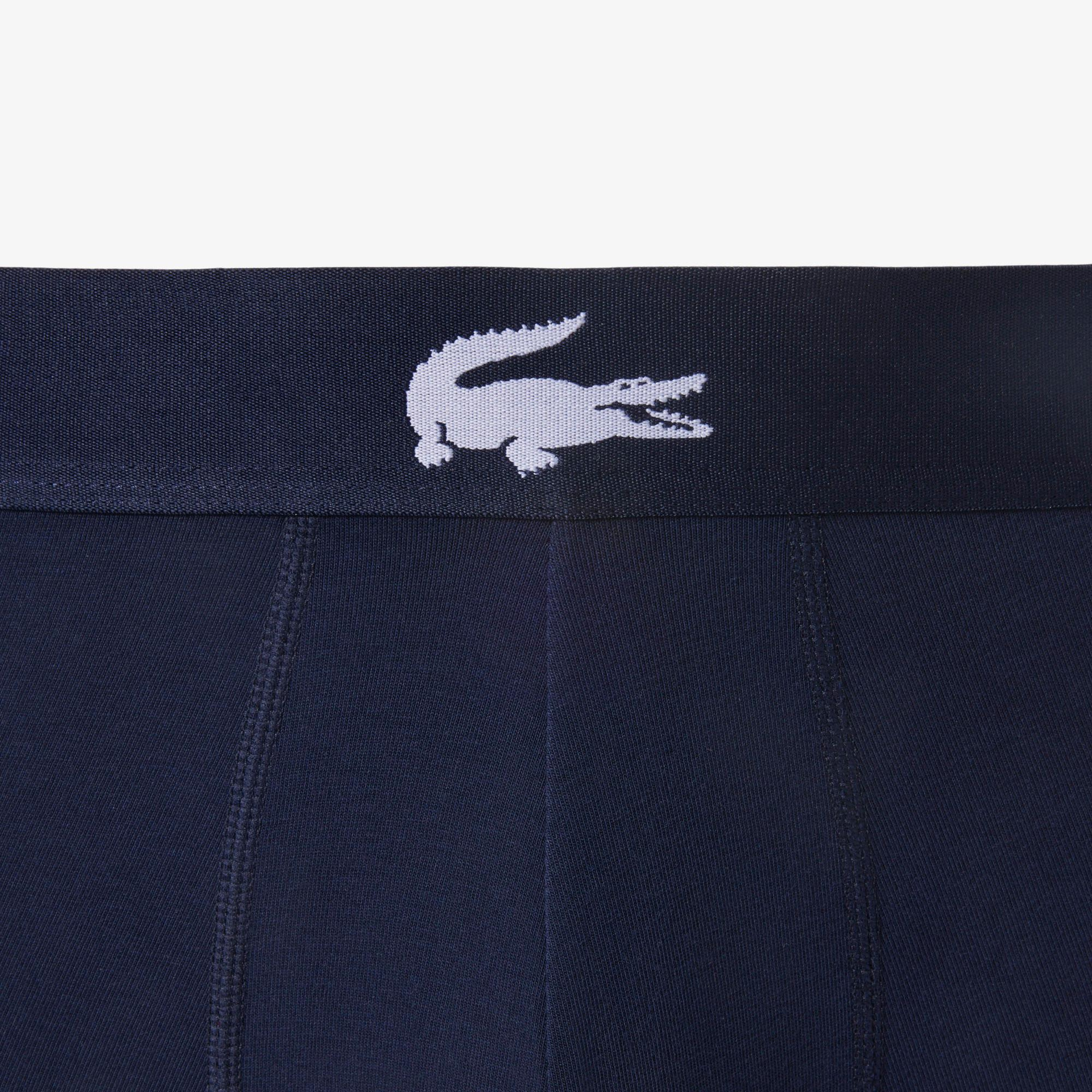 Lacoste Erkek Baskılı 3'lü Renkli Boxer