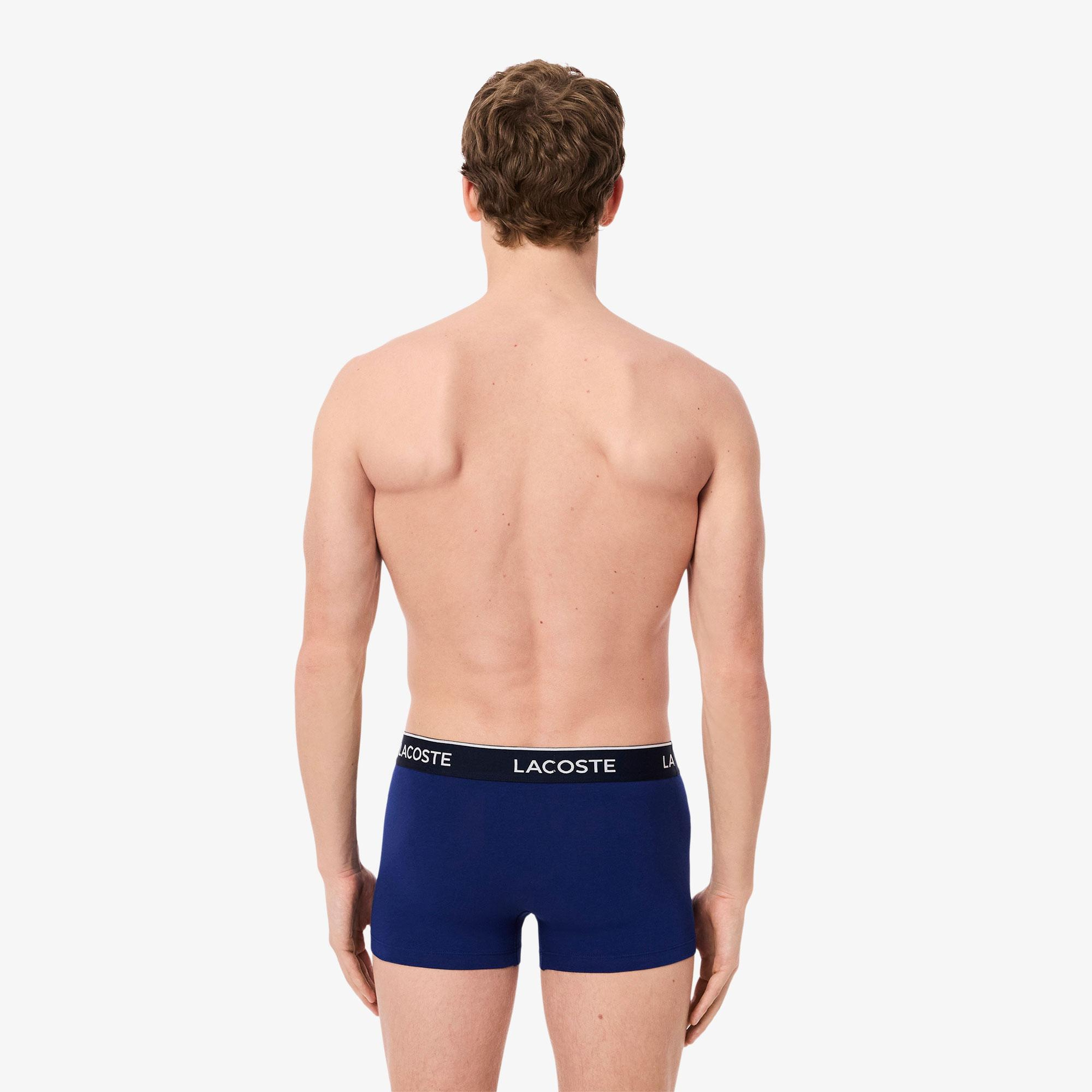 Lacoste Erkek 3'lü Renkli Boxer