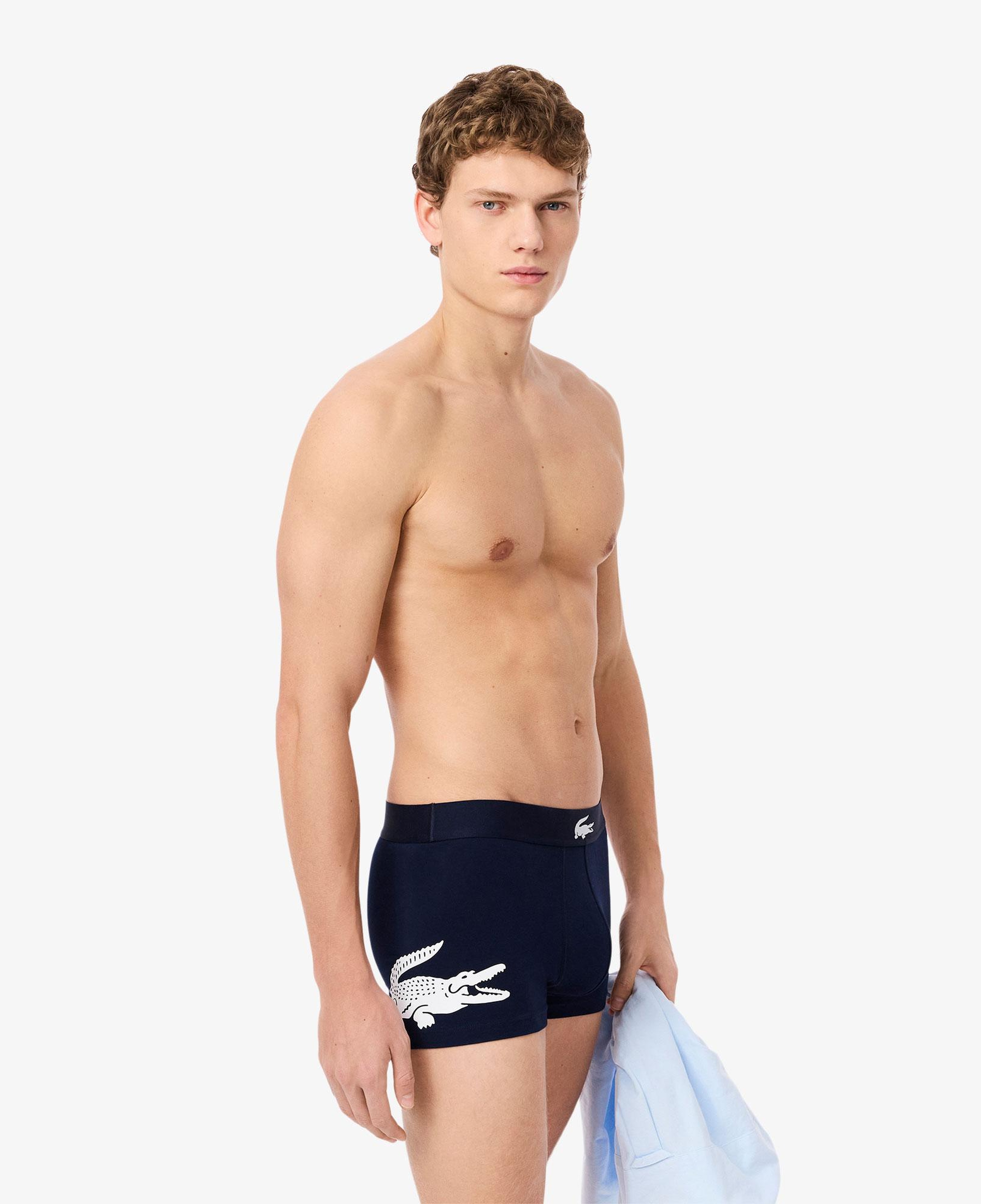 Lacoste Erkek Baskılı 3'lü Renkli Boxer