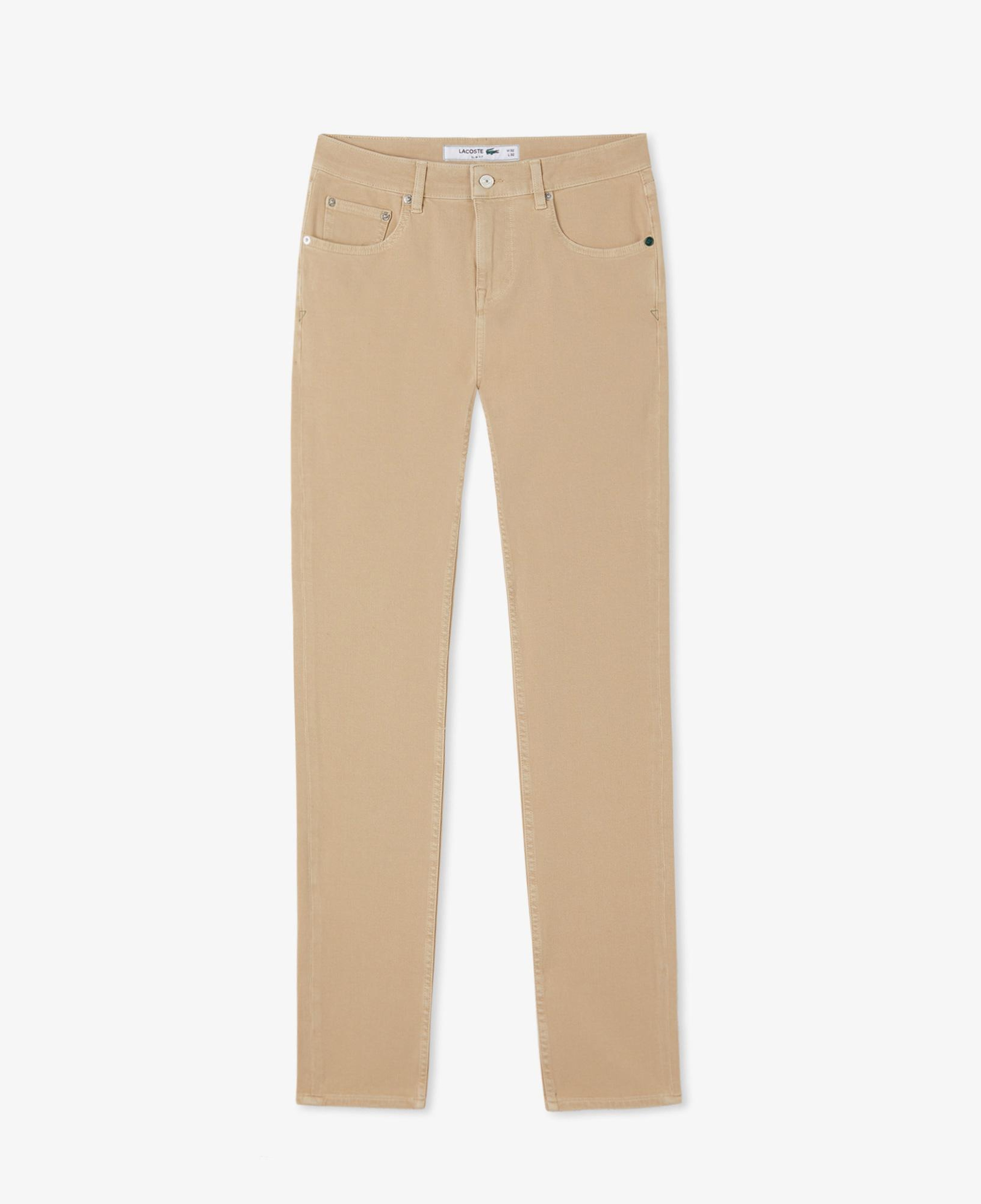 Lacoste Erkek Slim Fit Bej Jean Pantolon