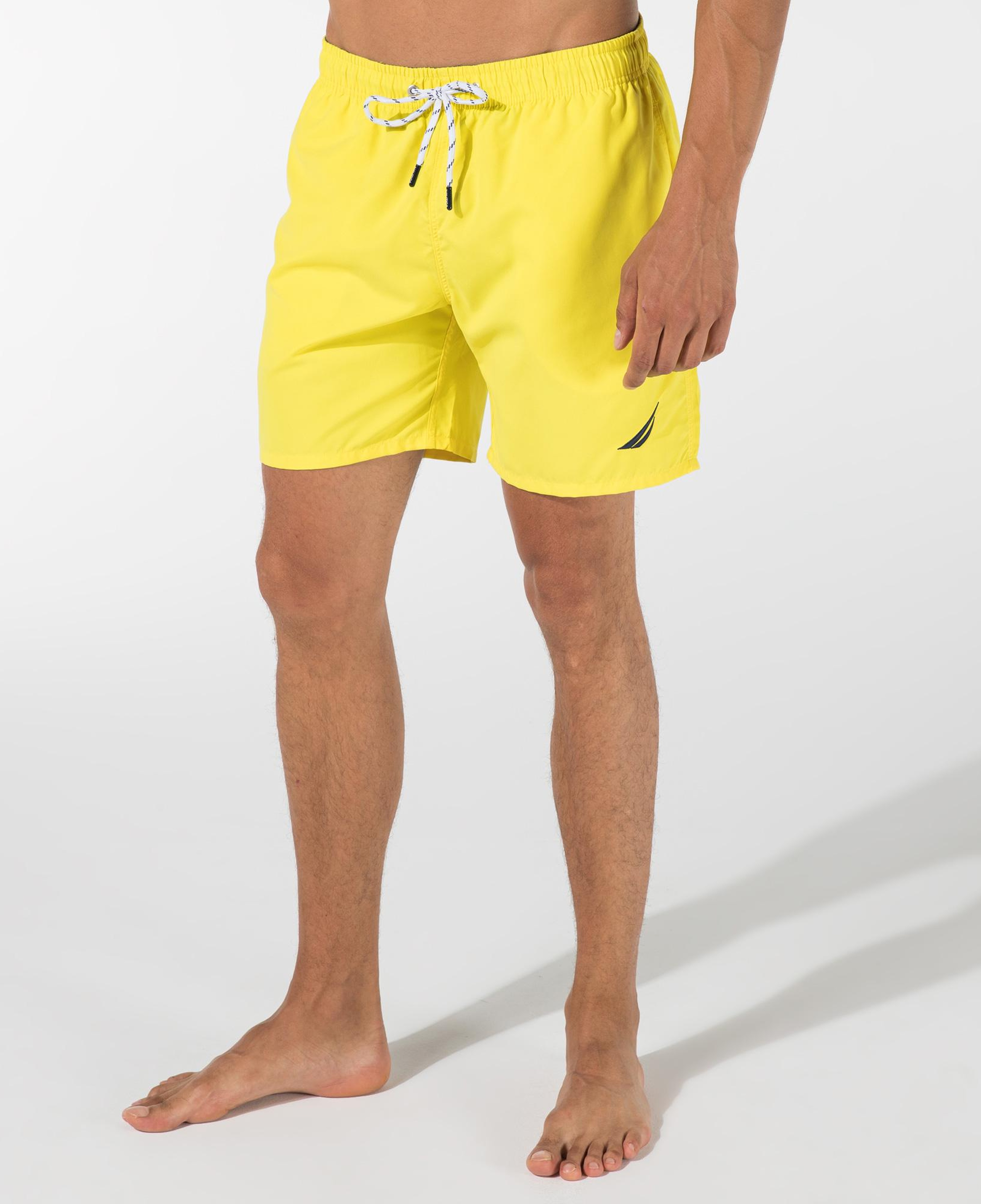Nautica Erkek Sarı Regular Fit Deniz Şortu
