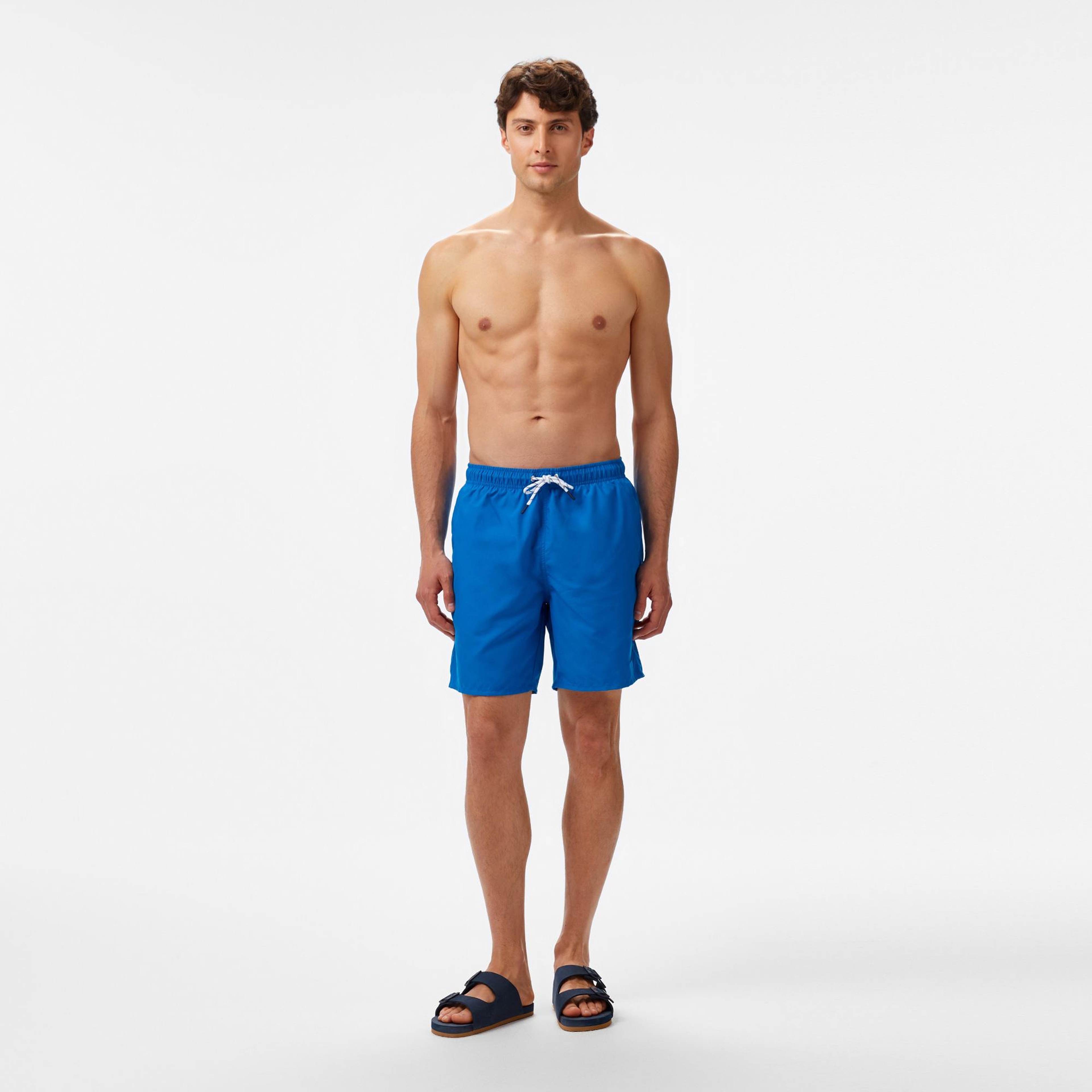 Nautica Erkek Mavi Regular Fit Deniz Şortu