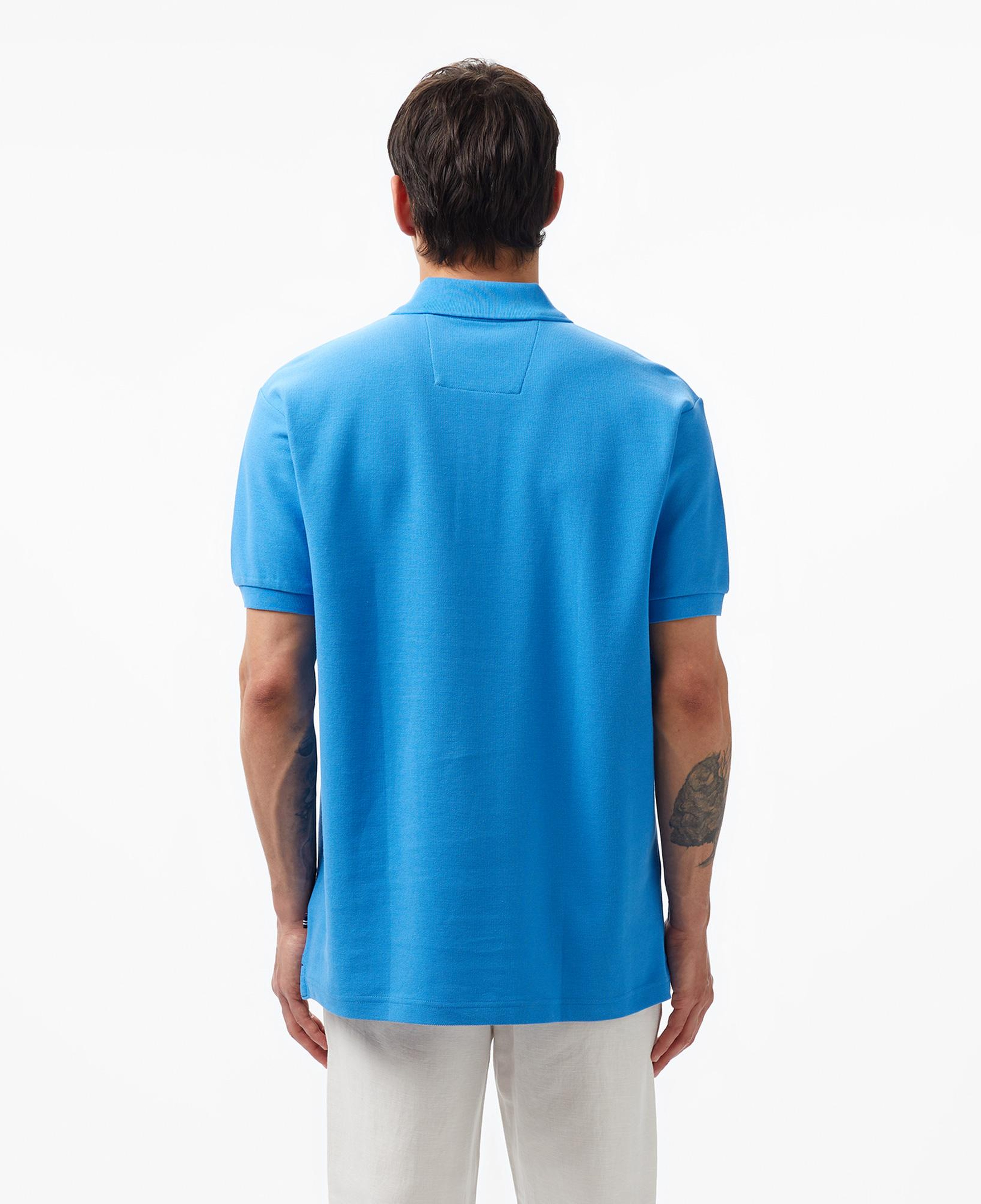 Nautica Erkek Mavi Classic Fit Kısa Kollu Polo Yaka T-Shirt