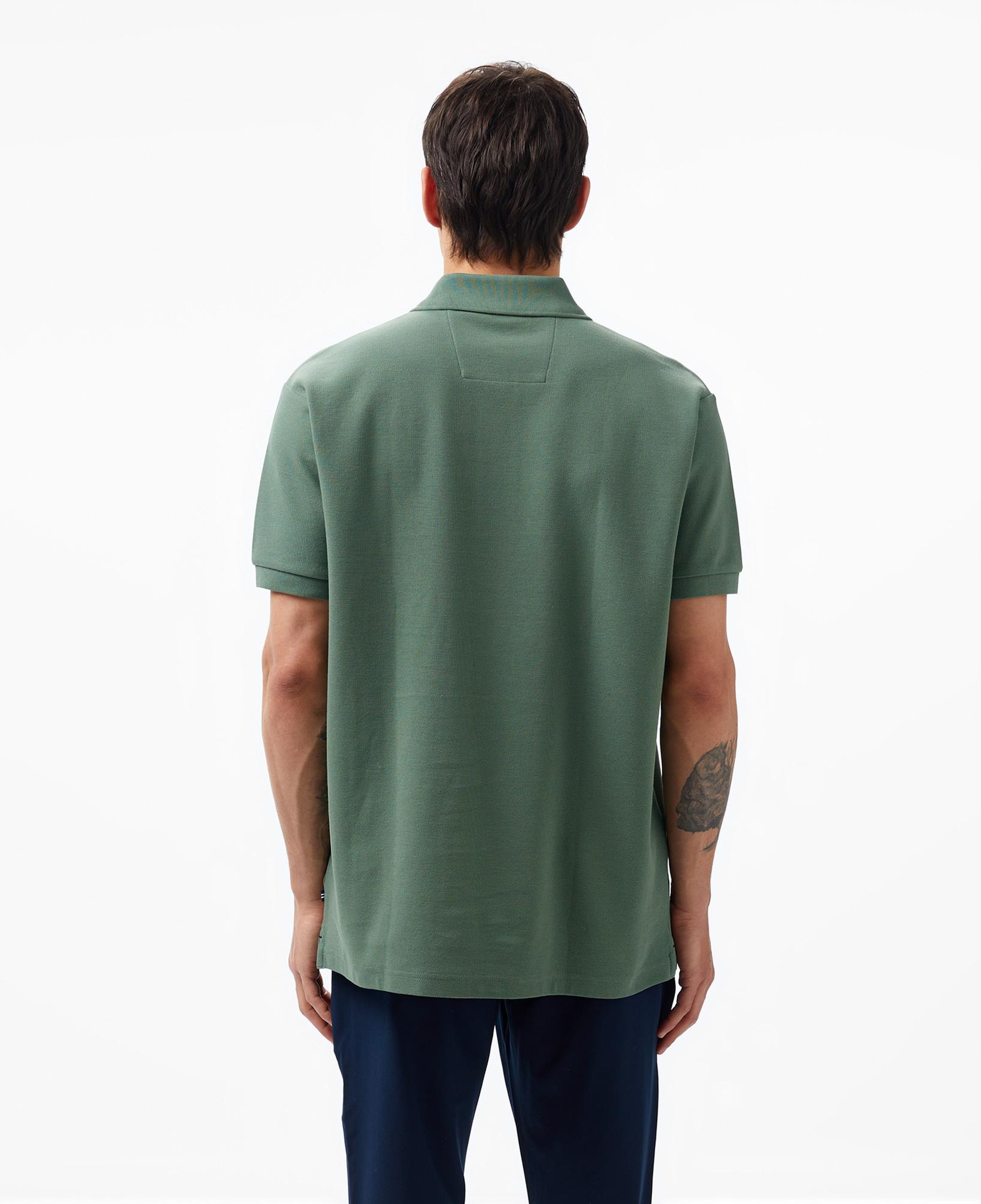 Nautica Erkek Yeşil Classic Fit Kısa Kollu Polo Yaka T-Shirt