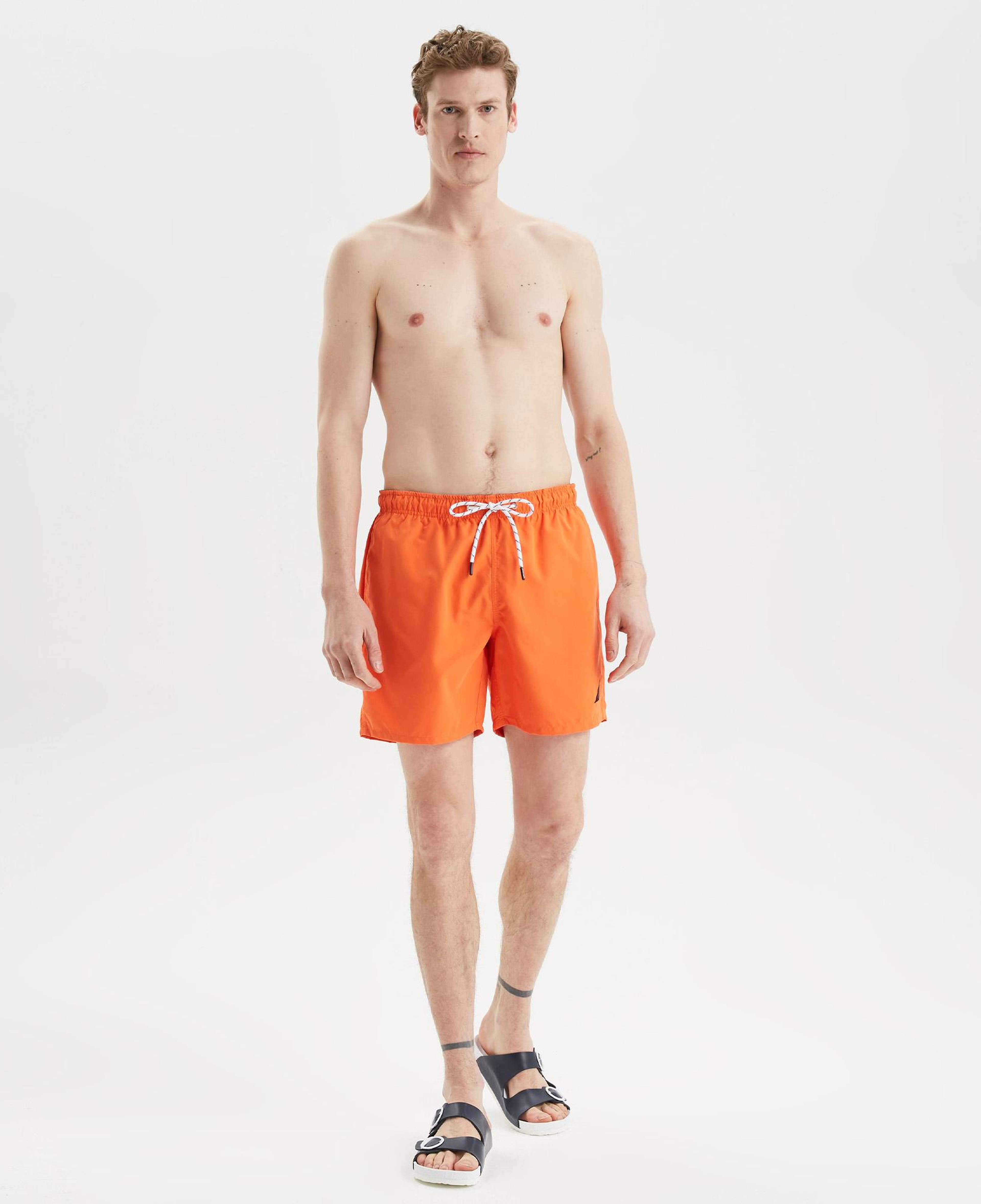 Nautica Erkek Turuncu Regular Fit Deniz Şortu