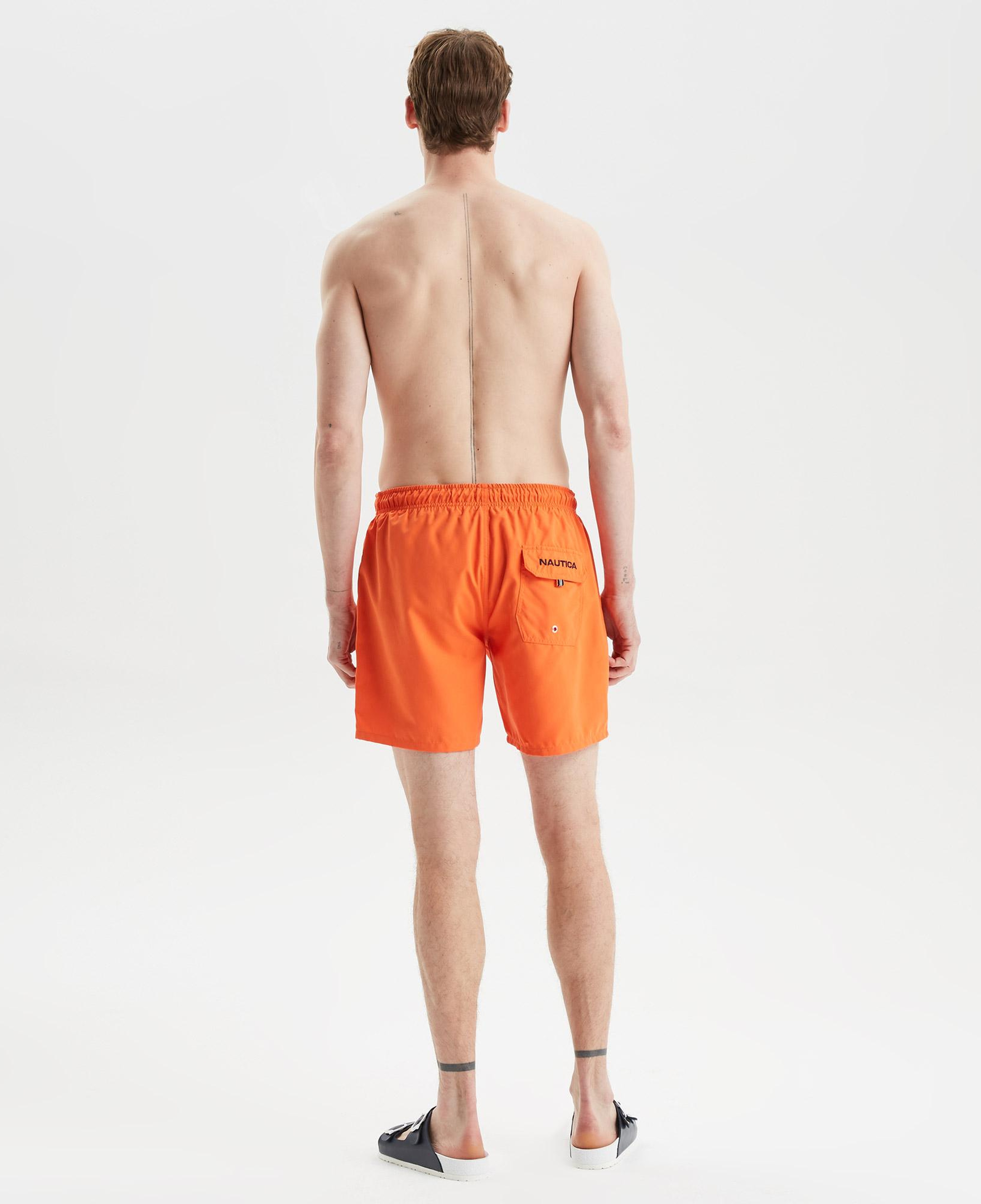 Nautica Erkek Turuncu Regular Fit Deniz Şortu