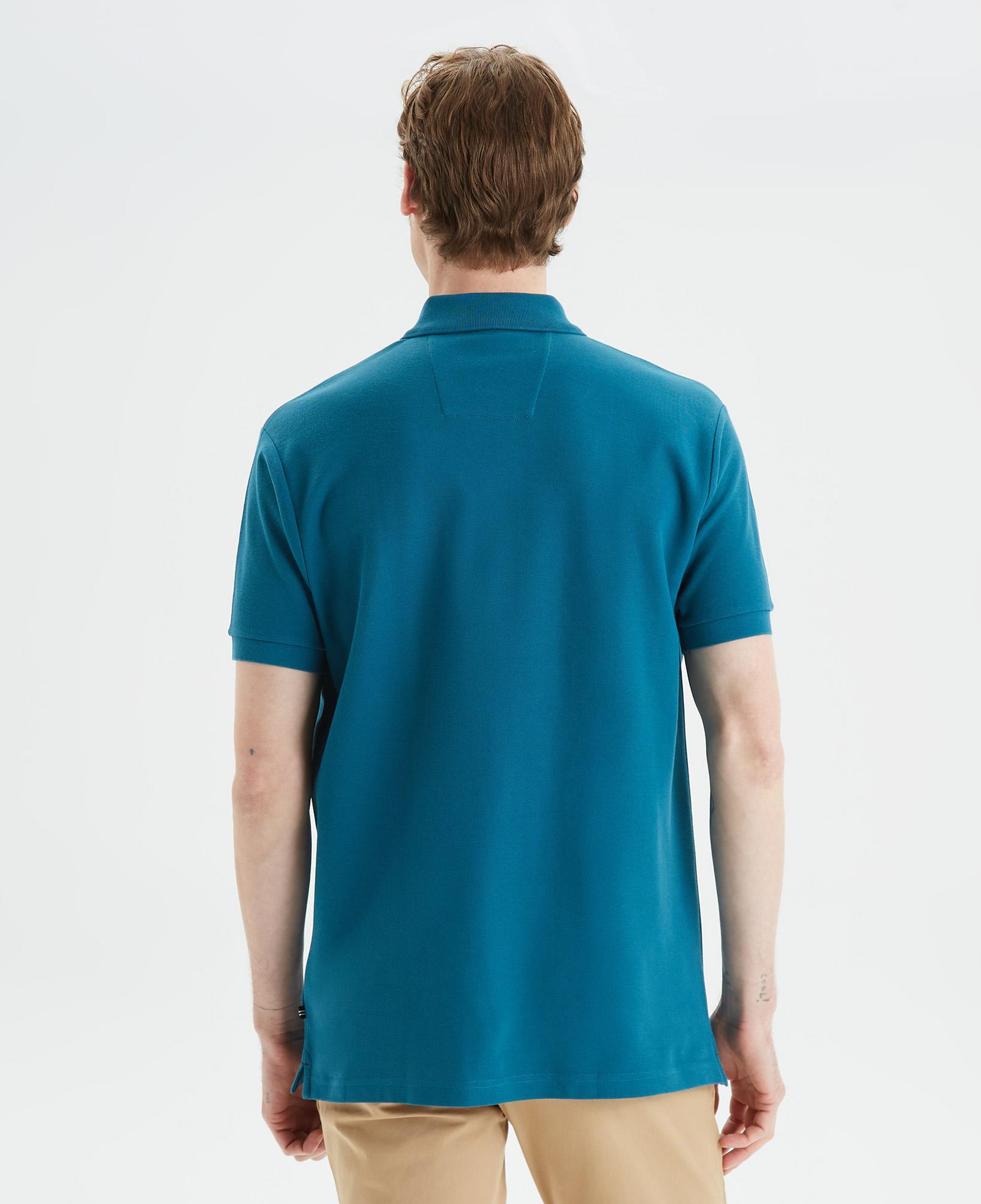 Nautica Erkek Mavi Classic Fit Kısa Kollu Polo Yaka T-Shirt