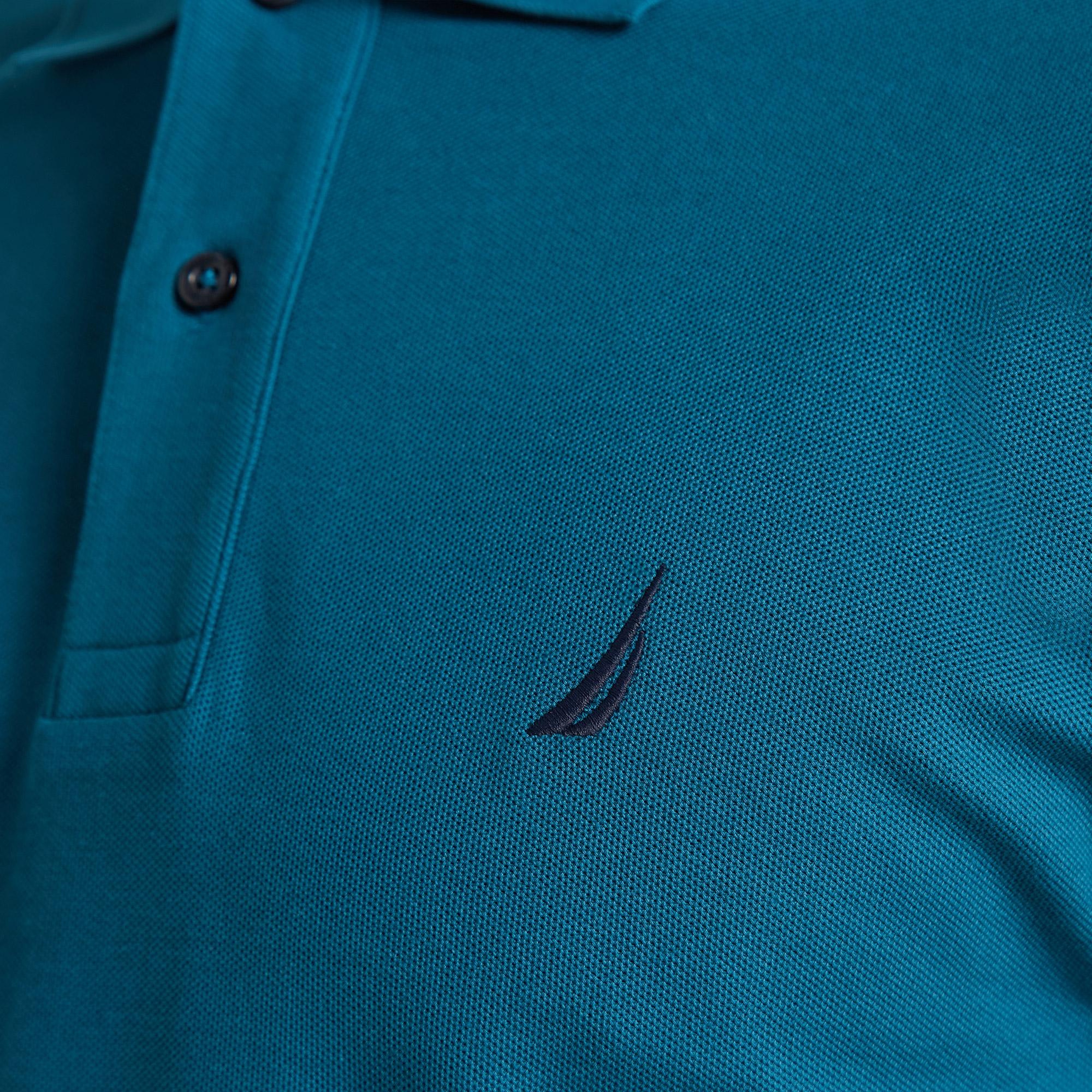 Nautica Erkek Mavi Classic Fit Kısa Kollu Polo Yaka T-Shirt