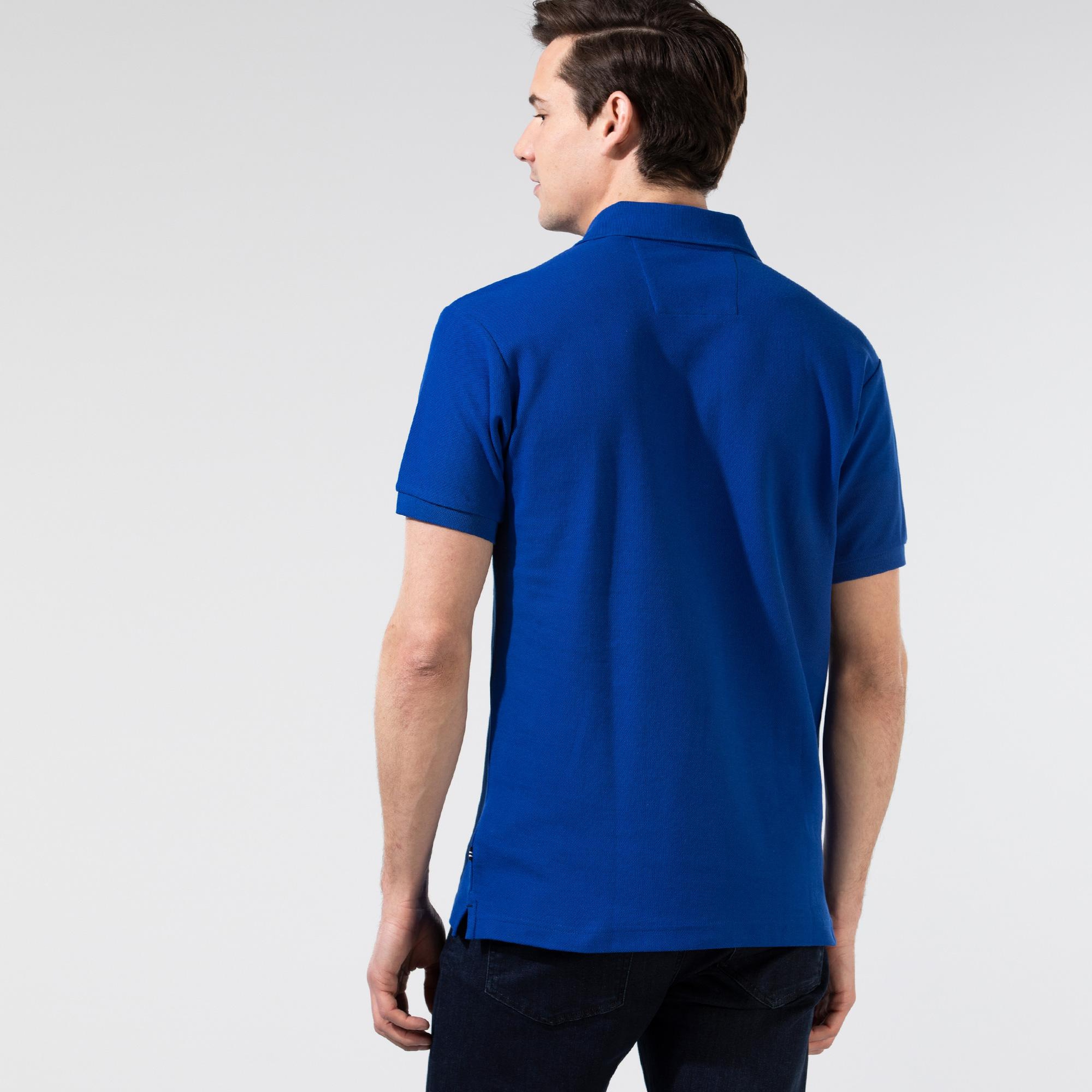 Nautica Erkek Classic Fit Mavi Kısa Kollu Polo Yaka T-Shirt