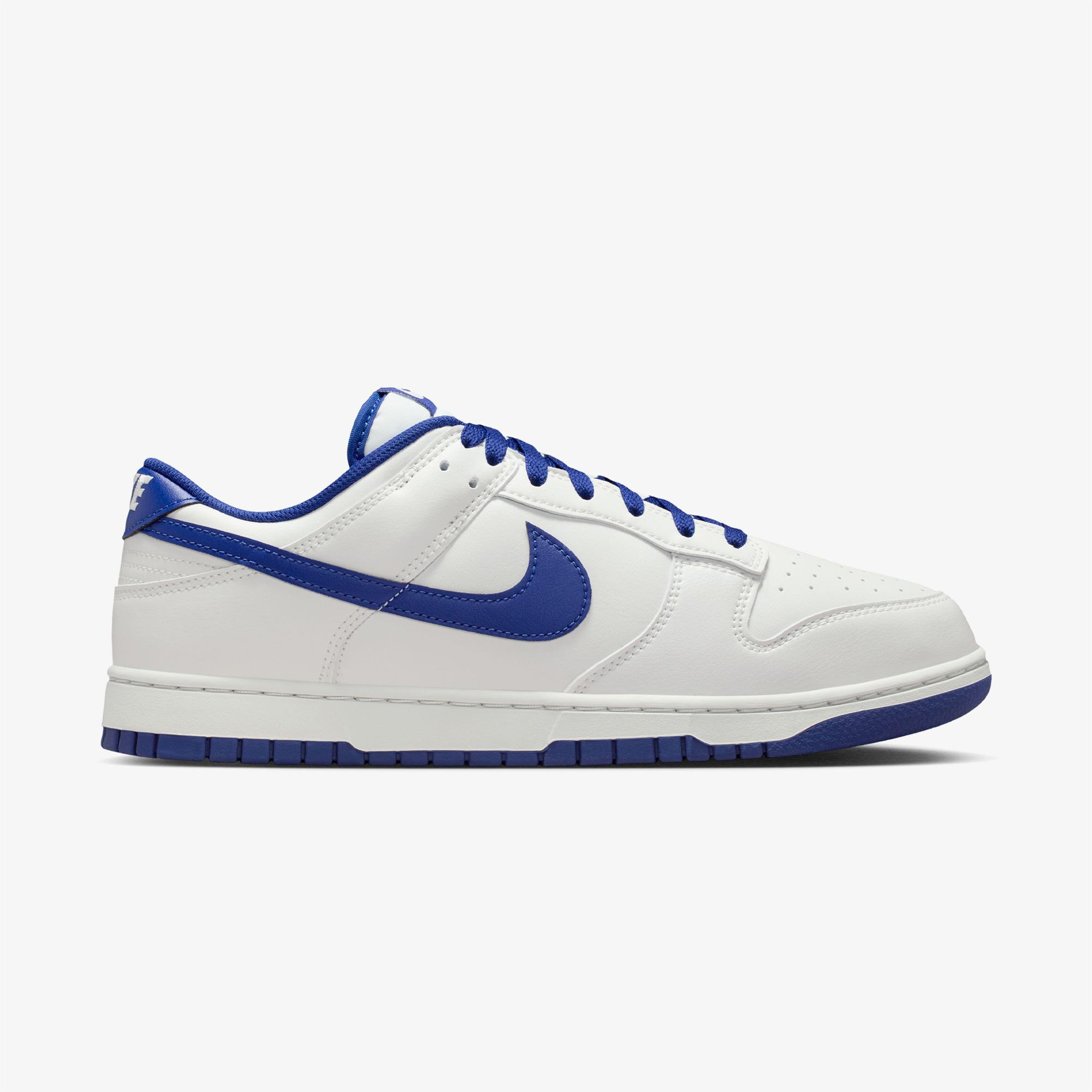Nike Dunk Low Retro Erkek Beyaz/Mavi Spor Ayakkabı