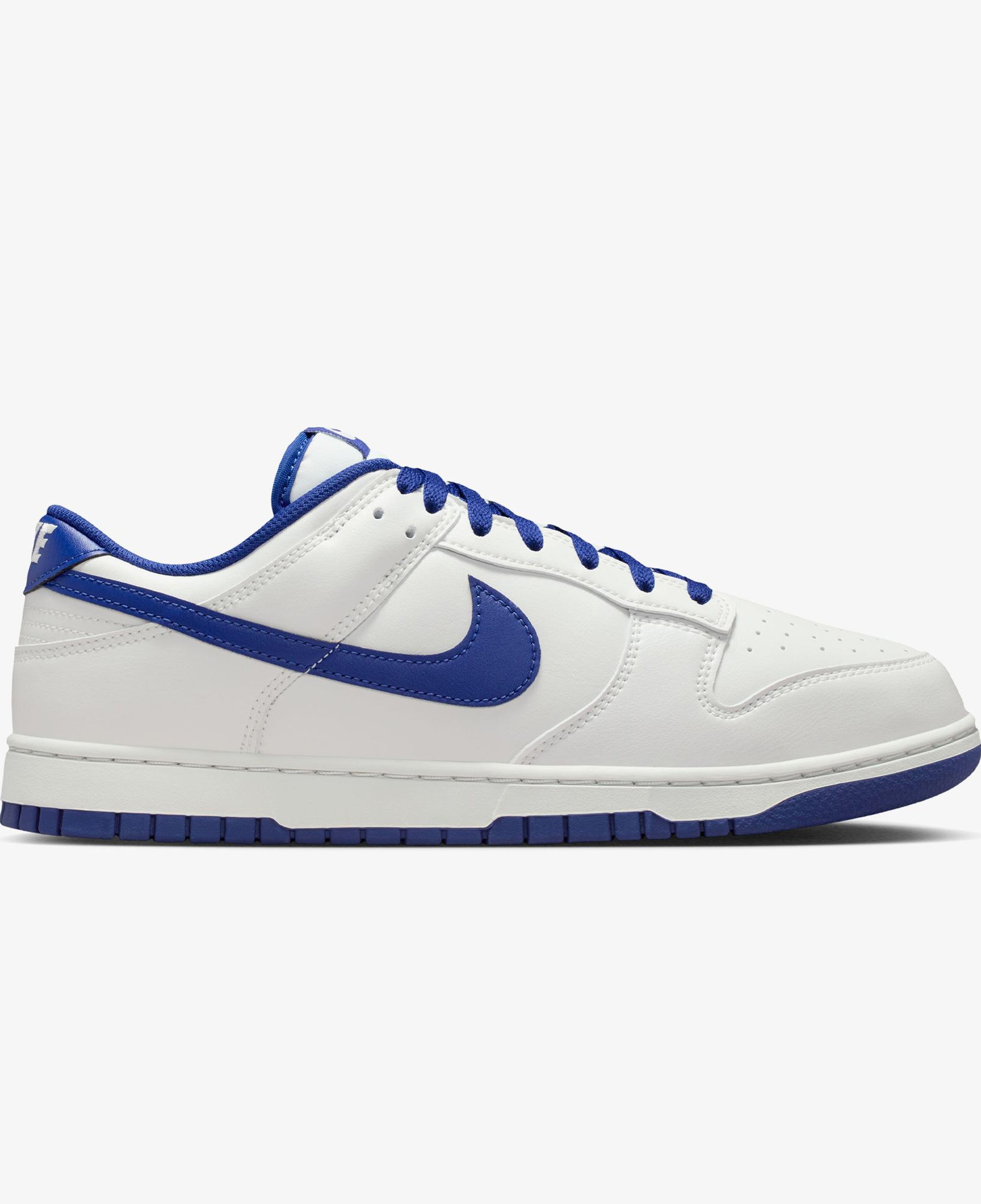 Nike Dunk Low Retro Erkek Beyaz/Mavi Spor Ayakkabı