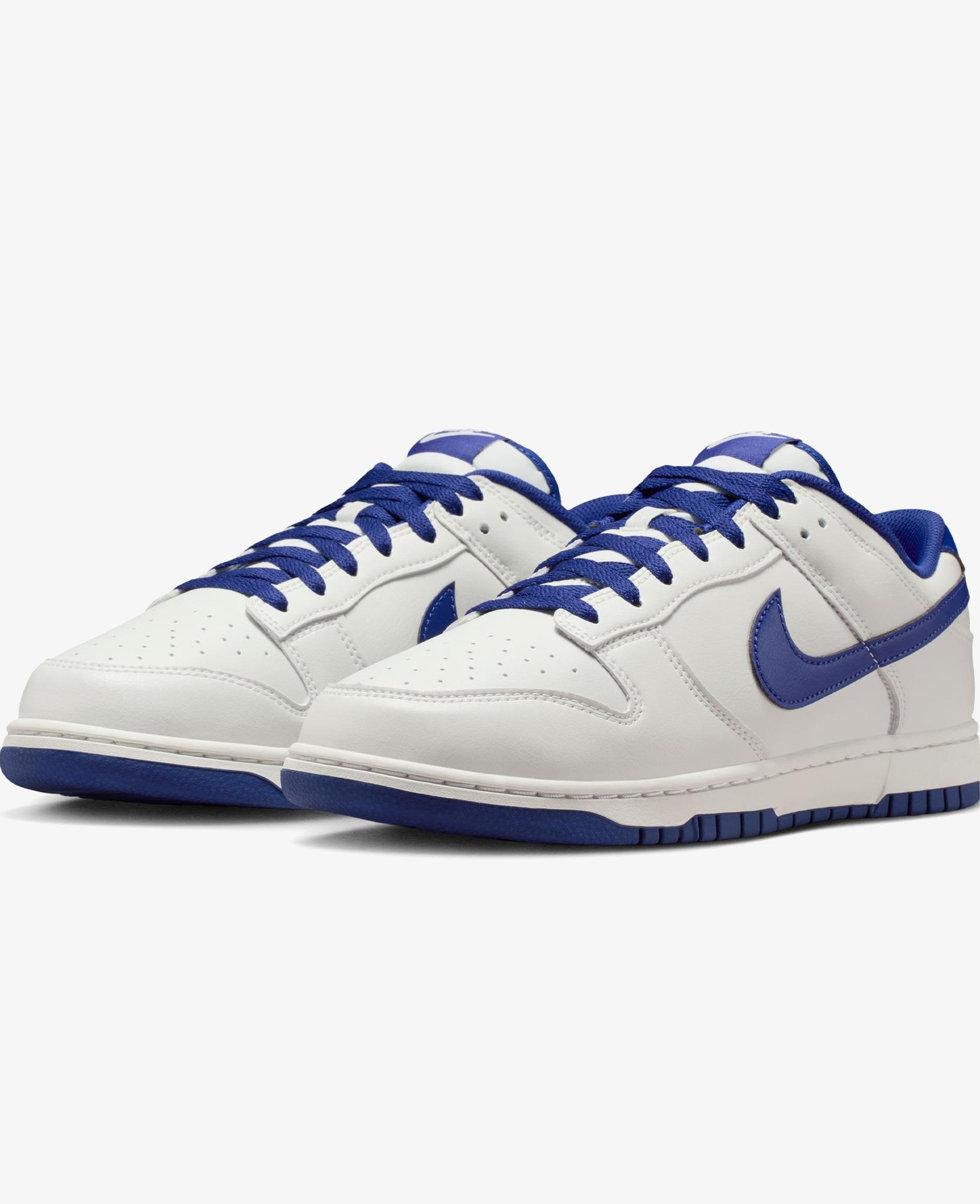 Nike Dunk Low Retro Erkek Beyaz/Mavi Spor Ayakkabı
