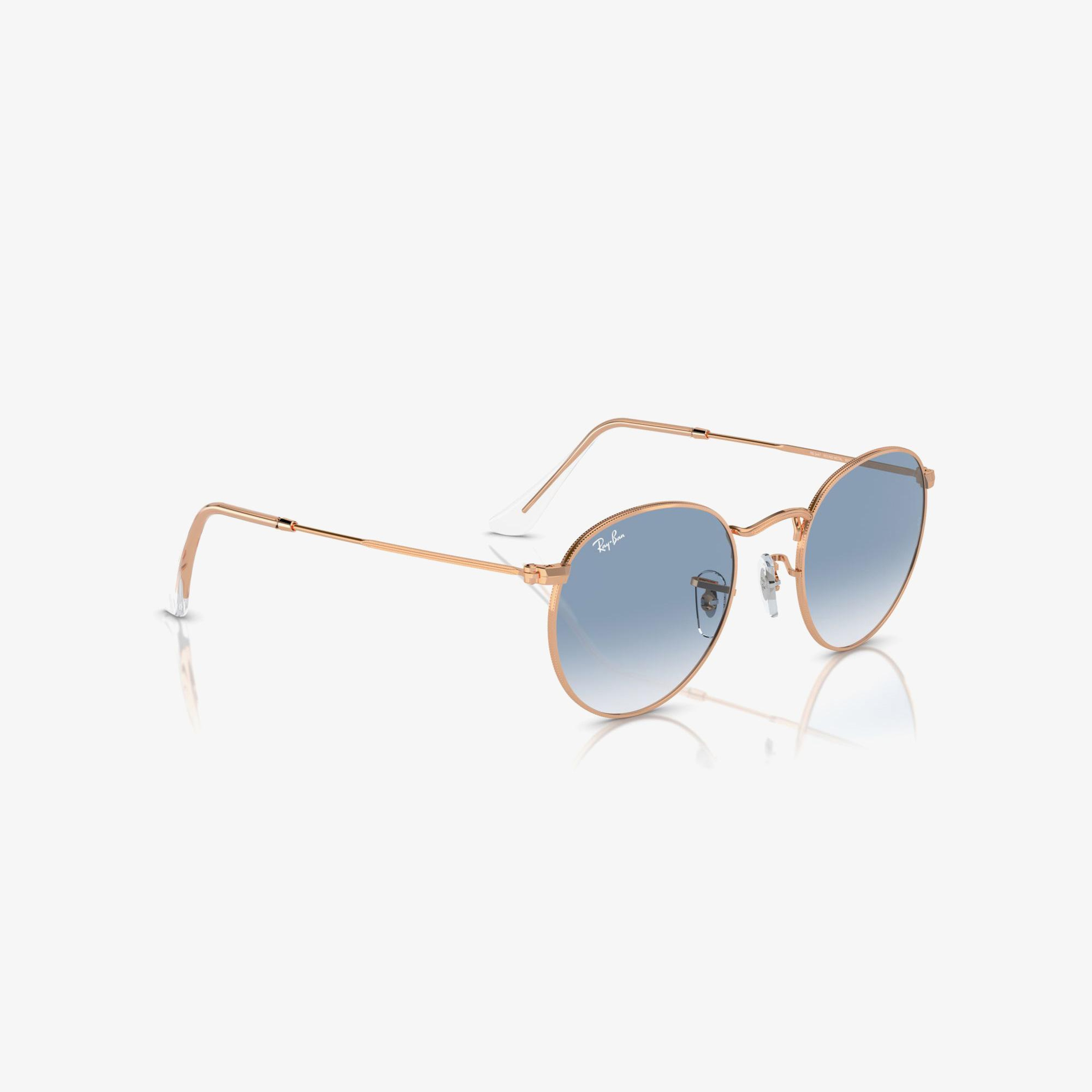 RAY-BAN Round Metal Erkek Altın Rengi Güneş Gözlüğü