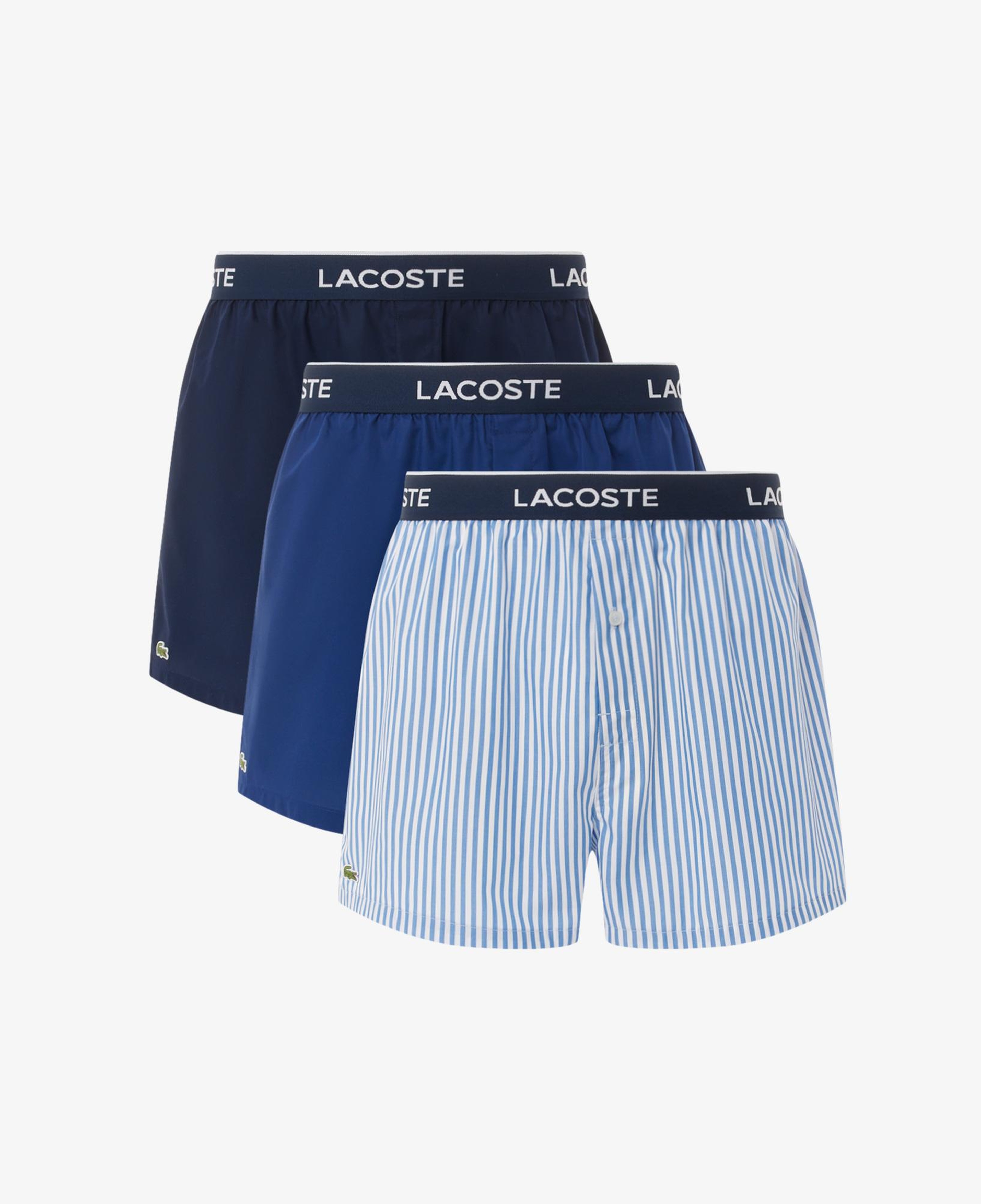 Lacoste Erkek 3'lü Mavi Boxer
