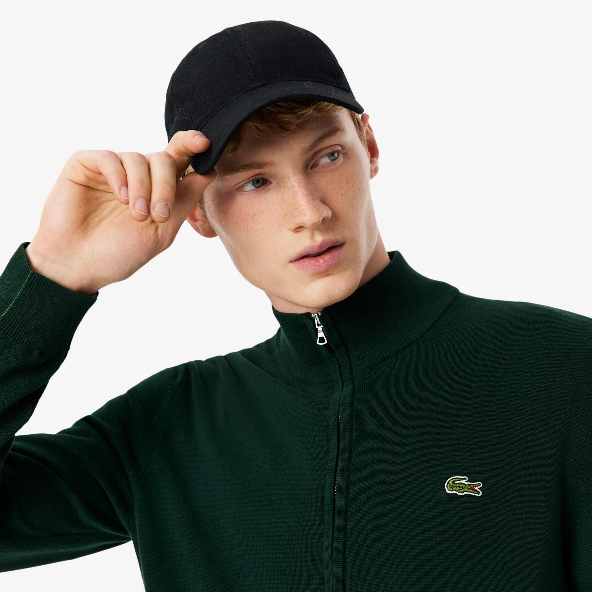 Lacoste Erkek Regular Fit Fermuarlı Yeşil Hırka