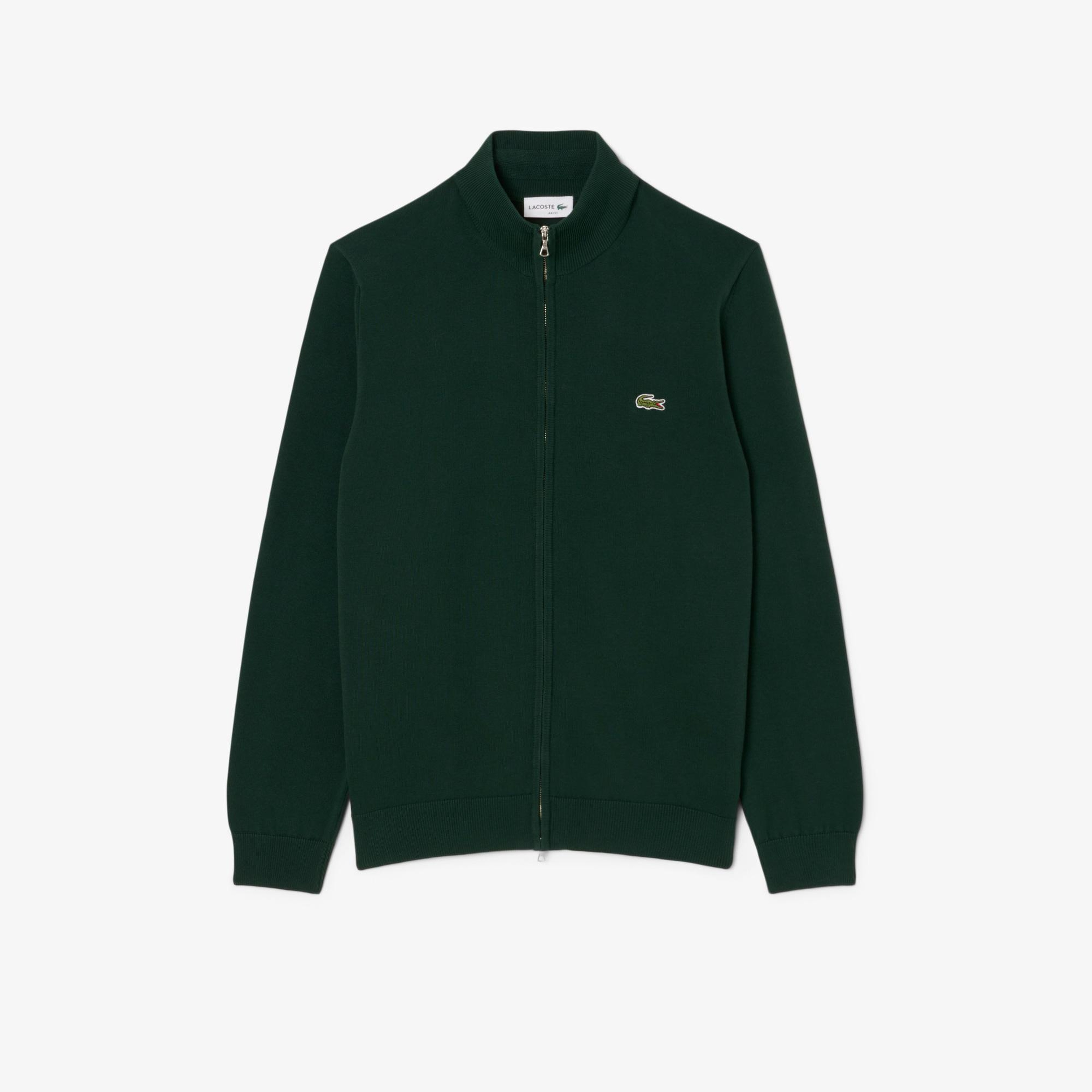 Lacoste Erkek Regular Fit Fermuarlı Yeşil Hırka