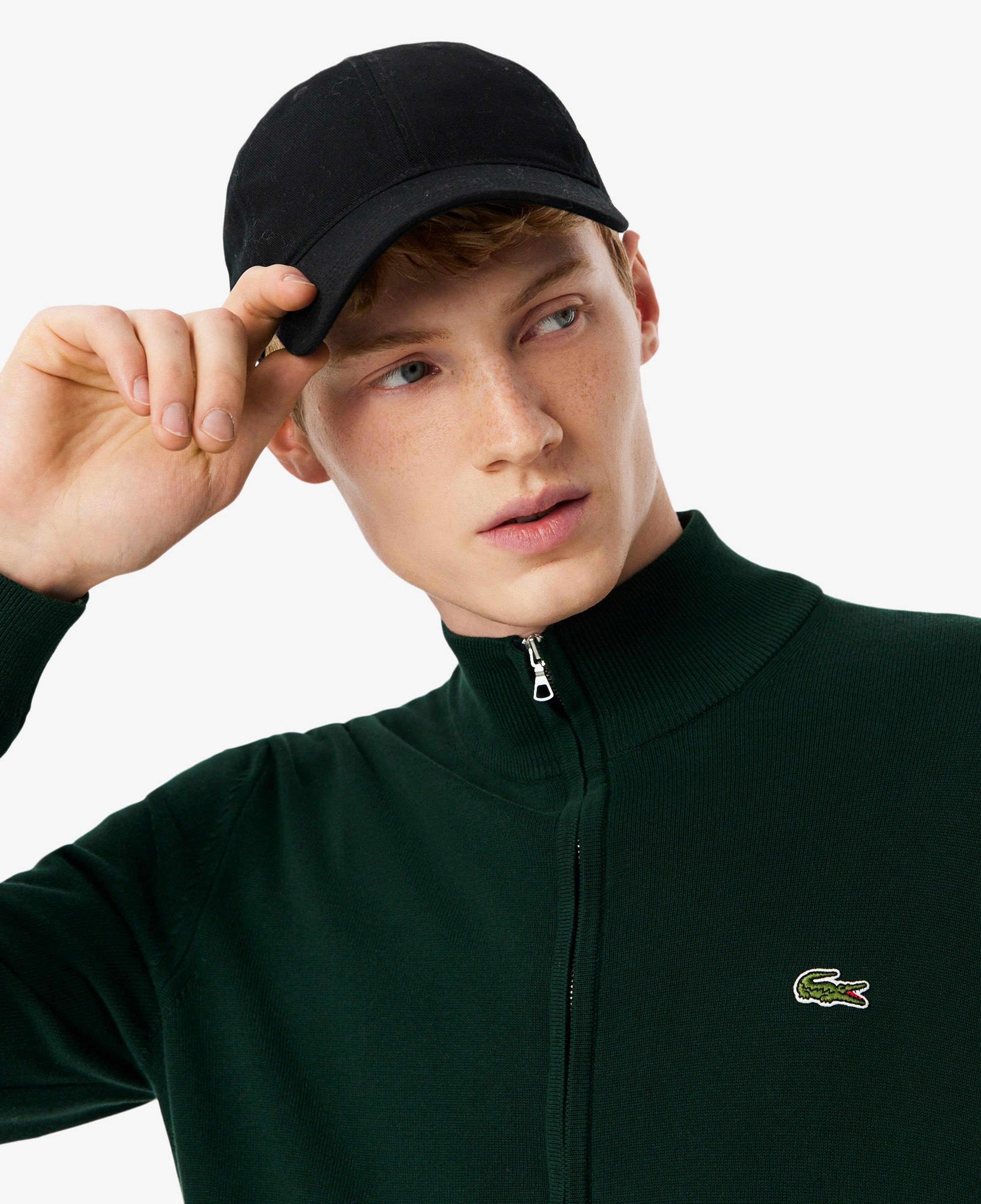Lacoste Erkek Regular Fit Fermuarlı Yeşil Hırka