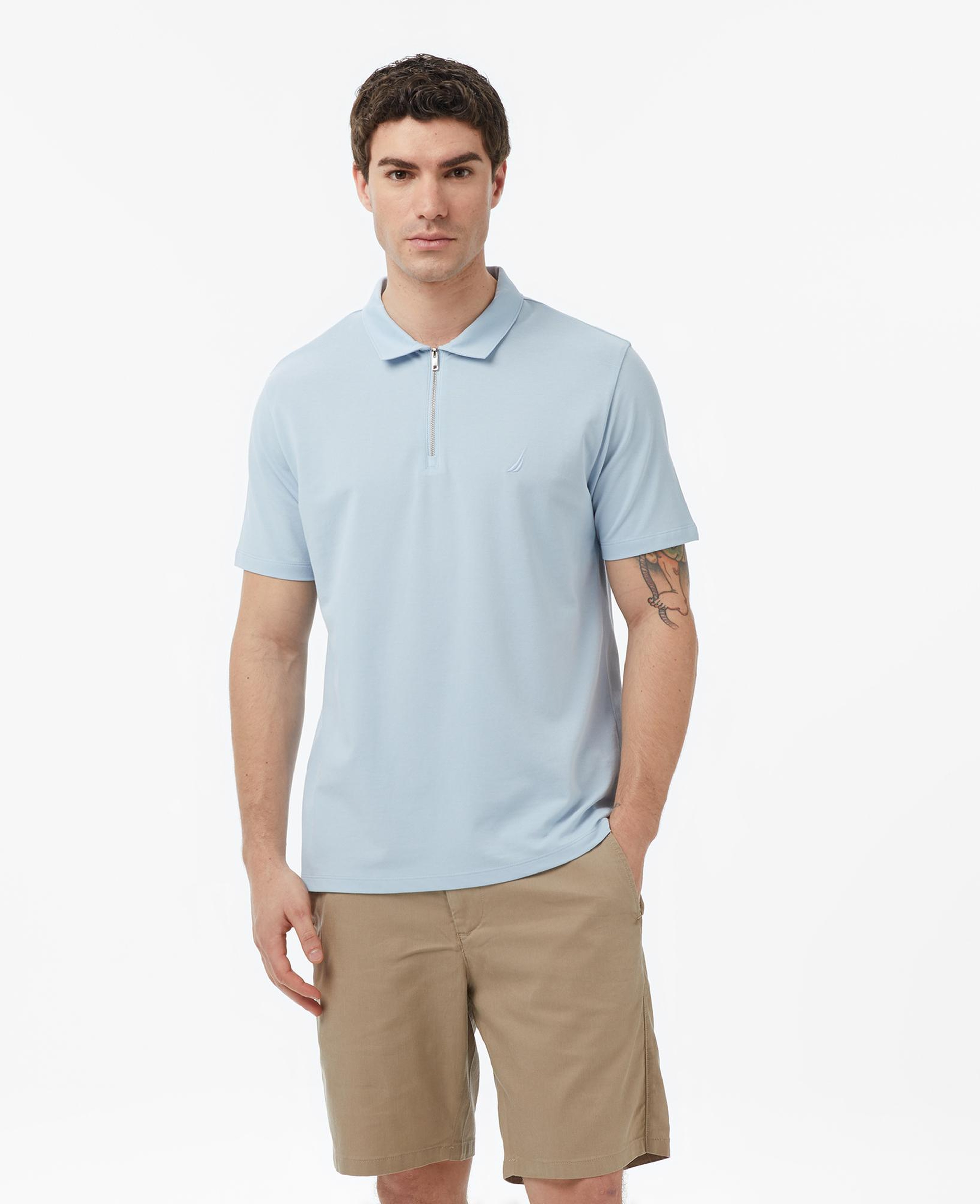 Nautica Erkek Mavi Regular Fit Polo Yaka T-Shirt