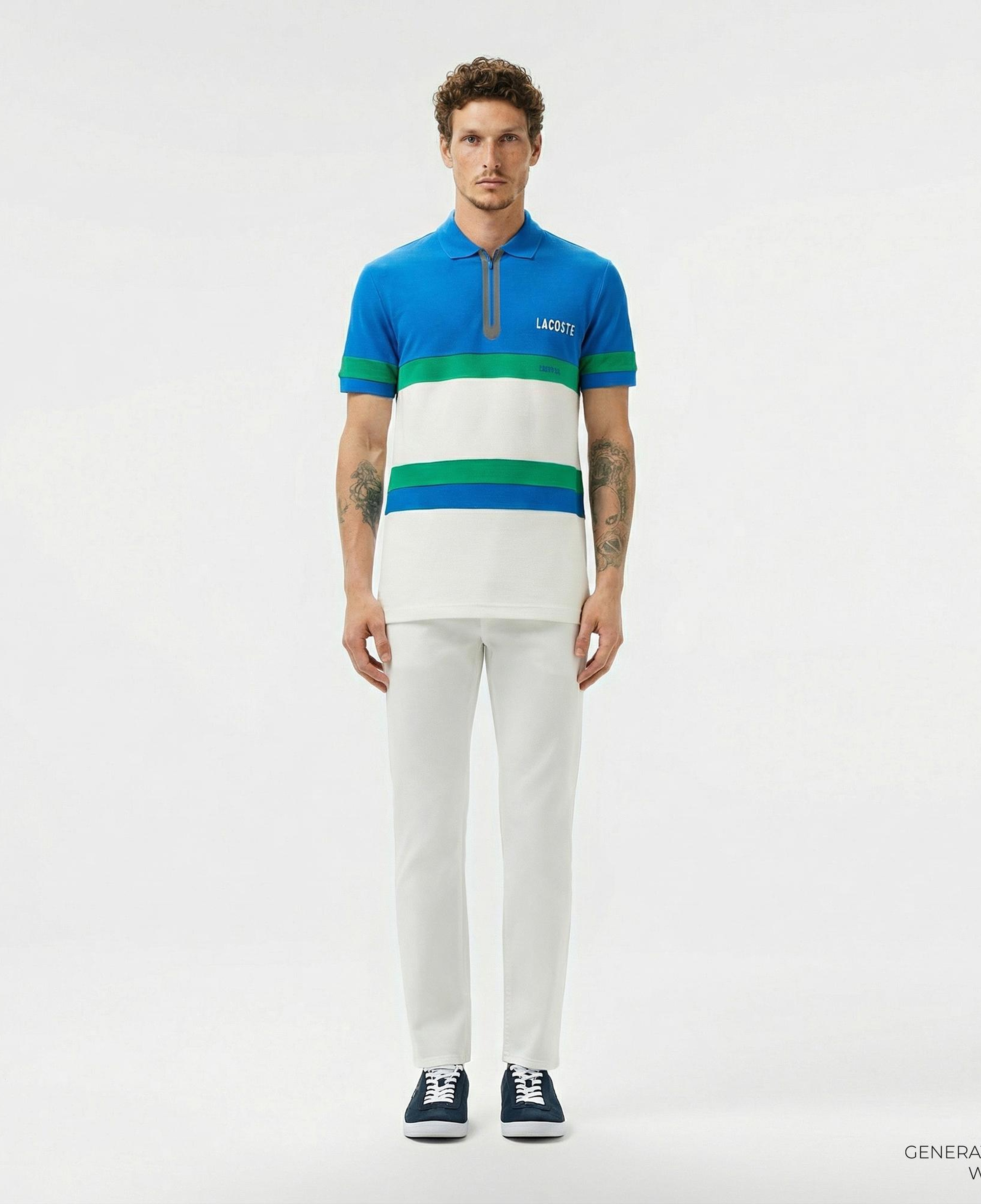 Lacoste Erkek Slim Fit Beyaz Jean Pantolon