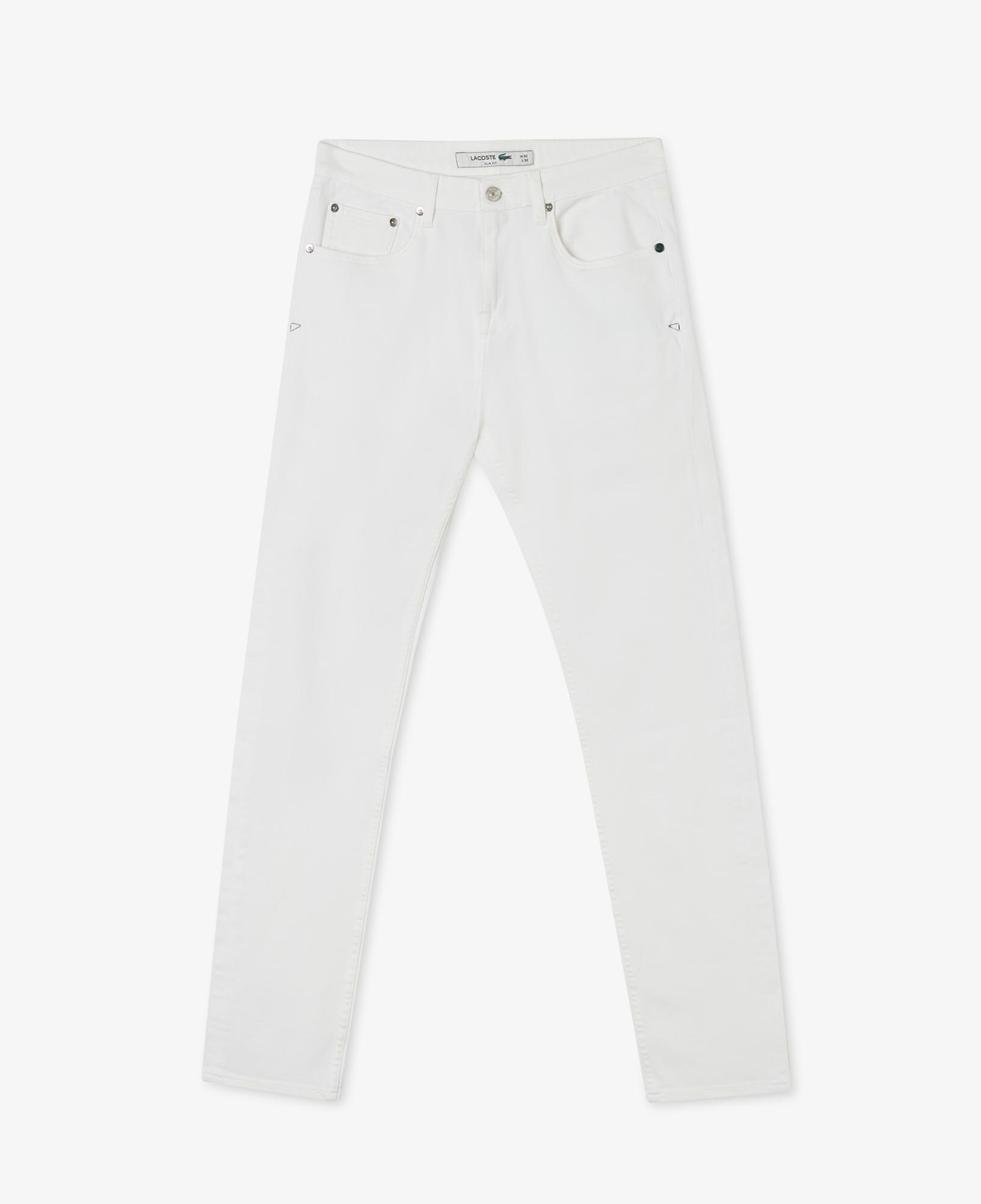 Lacoste Erkek Slim Fit Beyaz Jean Pantolon