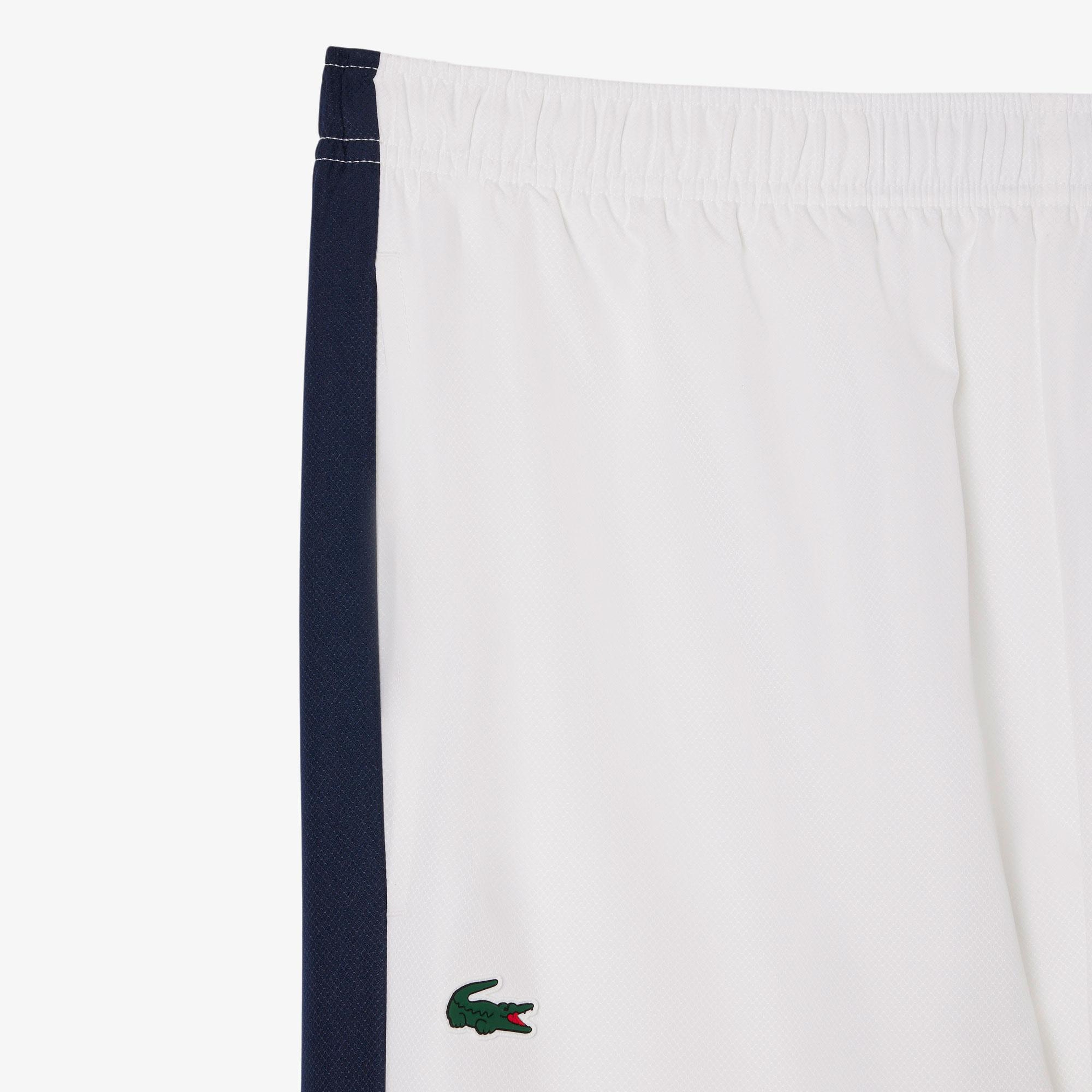 Lacoste Erkek Regular Fit Fermuarlı Renk Bloklu Beyaz Eşofman Takımı