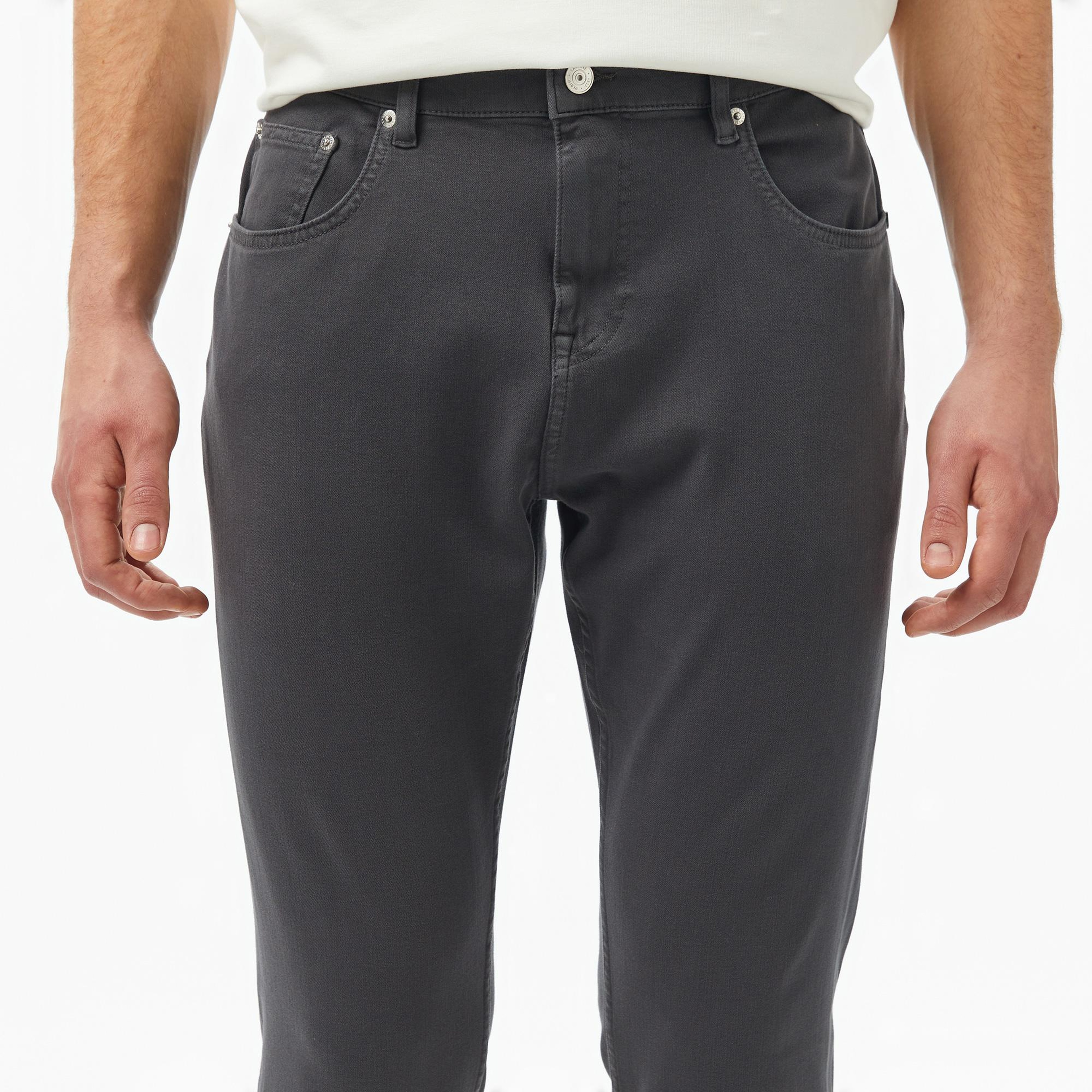 Lacoste Erkek Slim Fit Gri Jean Pantolon