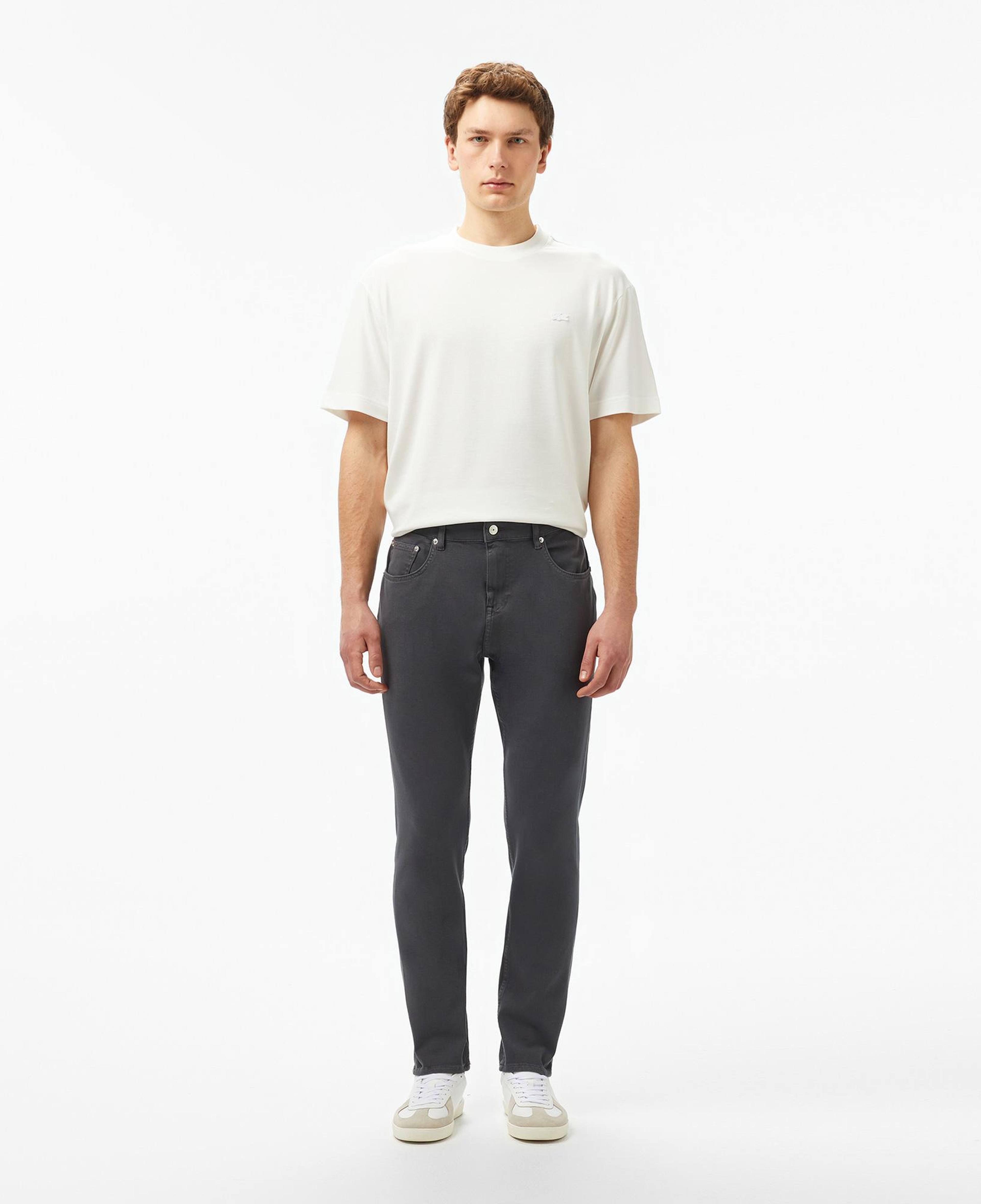 Lacoste Erkek Slim Fit Gri Jean Pantolon