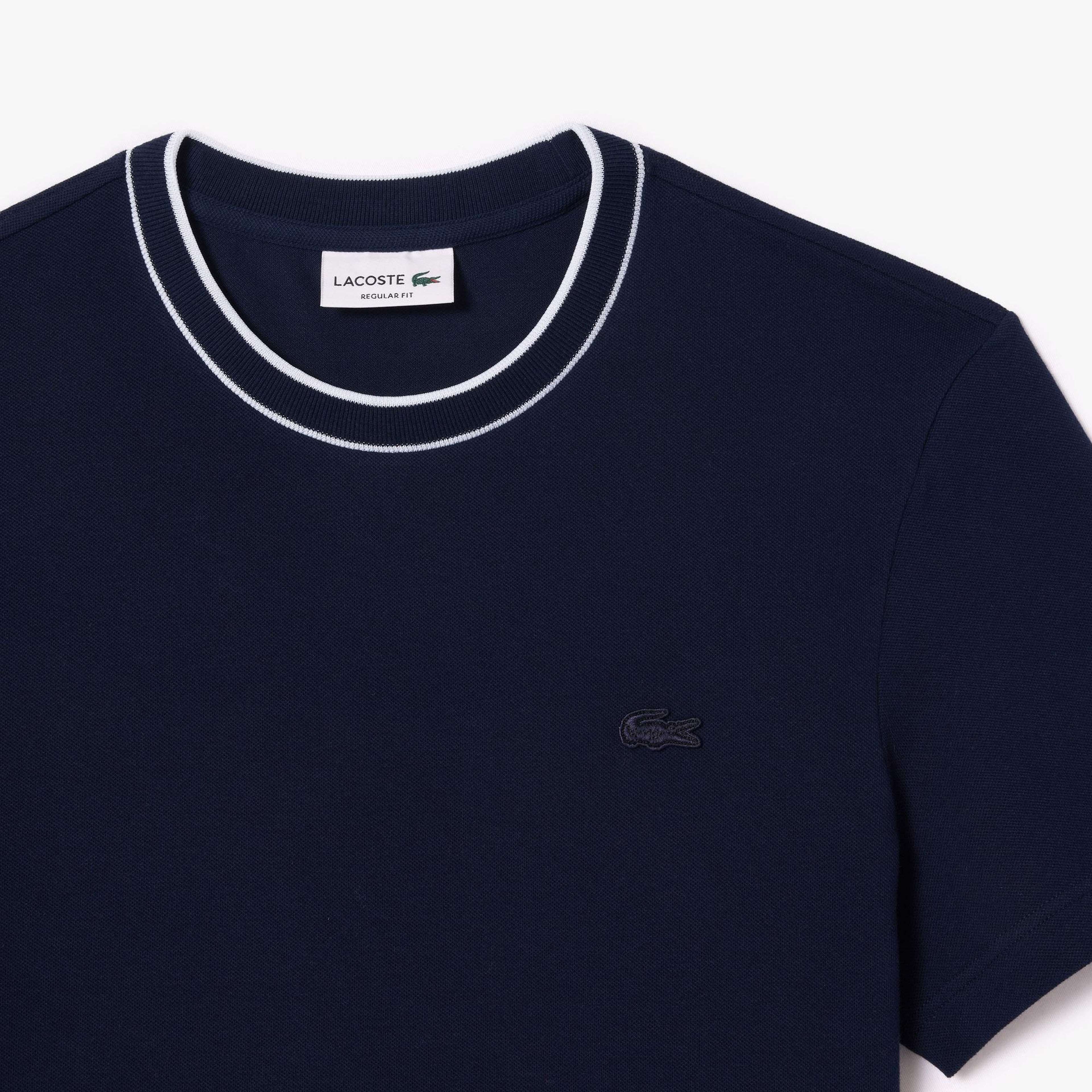 Lacoste Erkek Regular Fit Bisiklet Yaka Lacivert T-Shirt