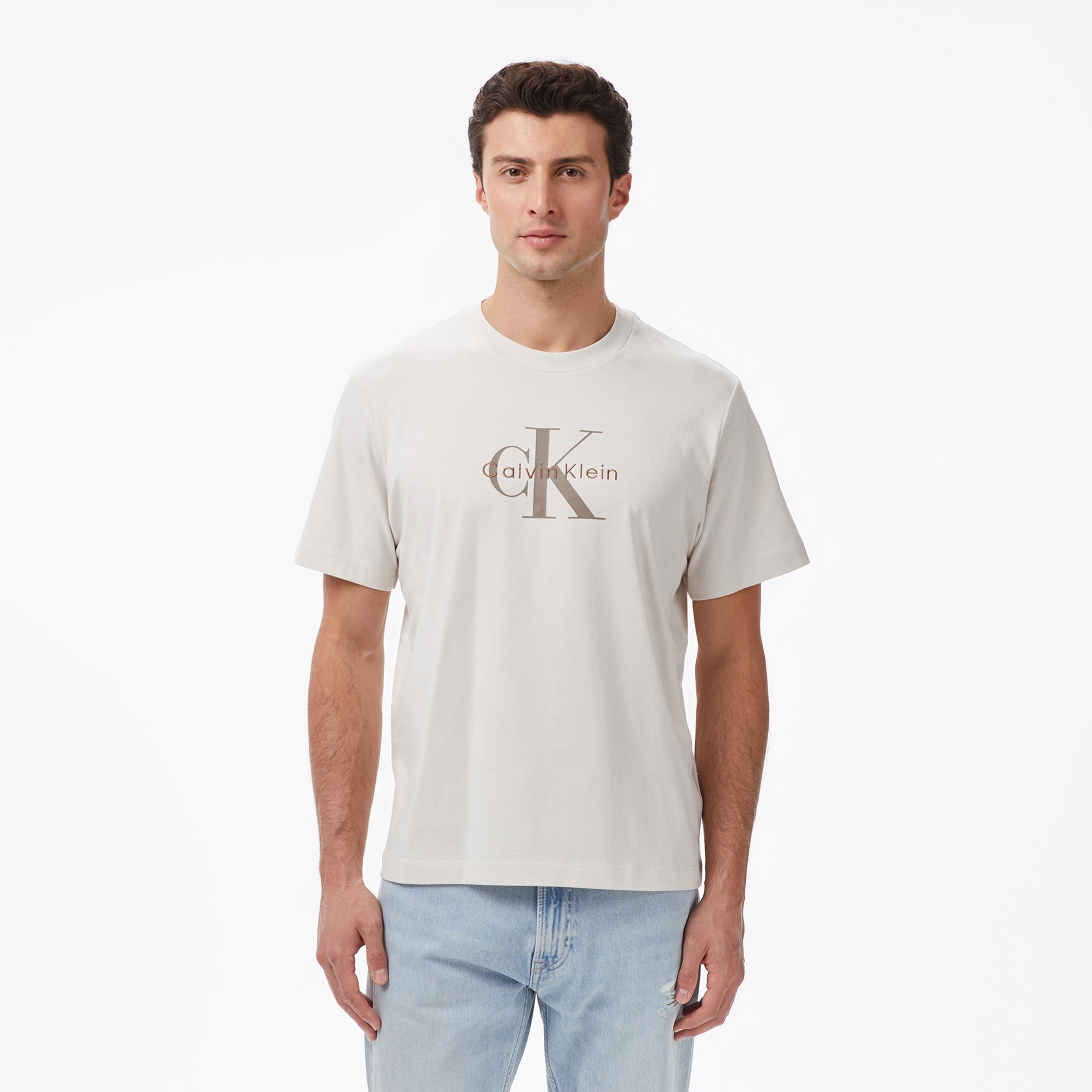 Calvin Klein Hero Monologo Erkek Beyaz T-Shirt