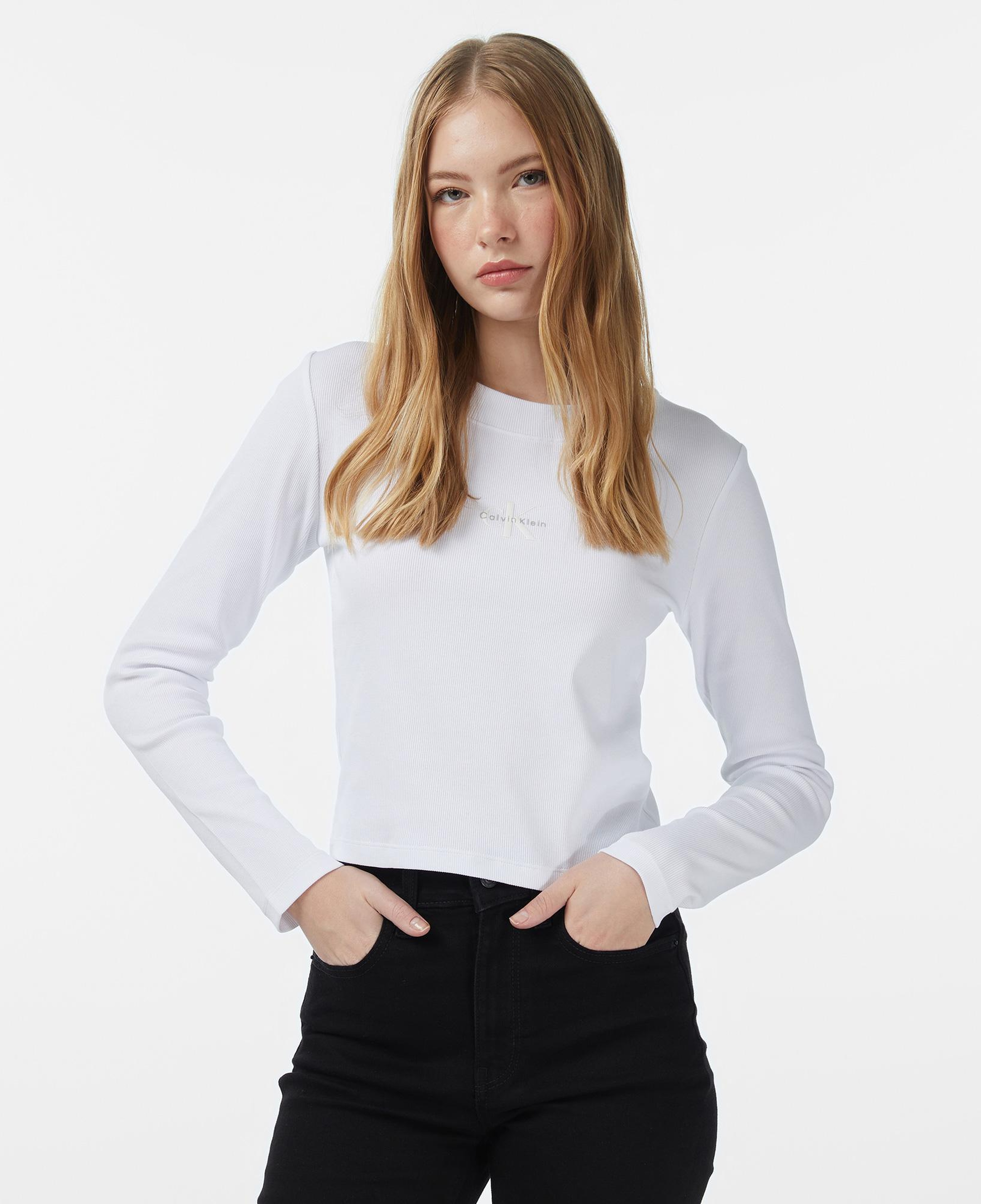 Calvin Klein Monologo Kadın Beyaz T-Shirt