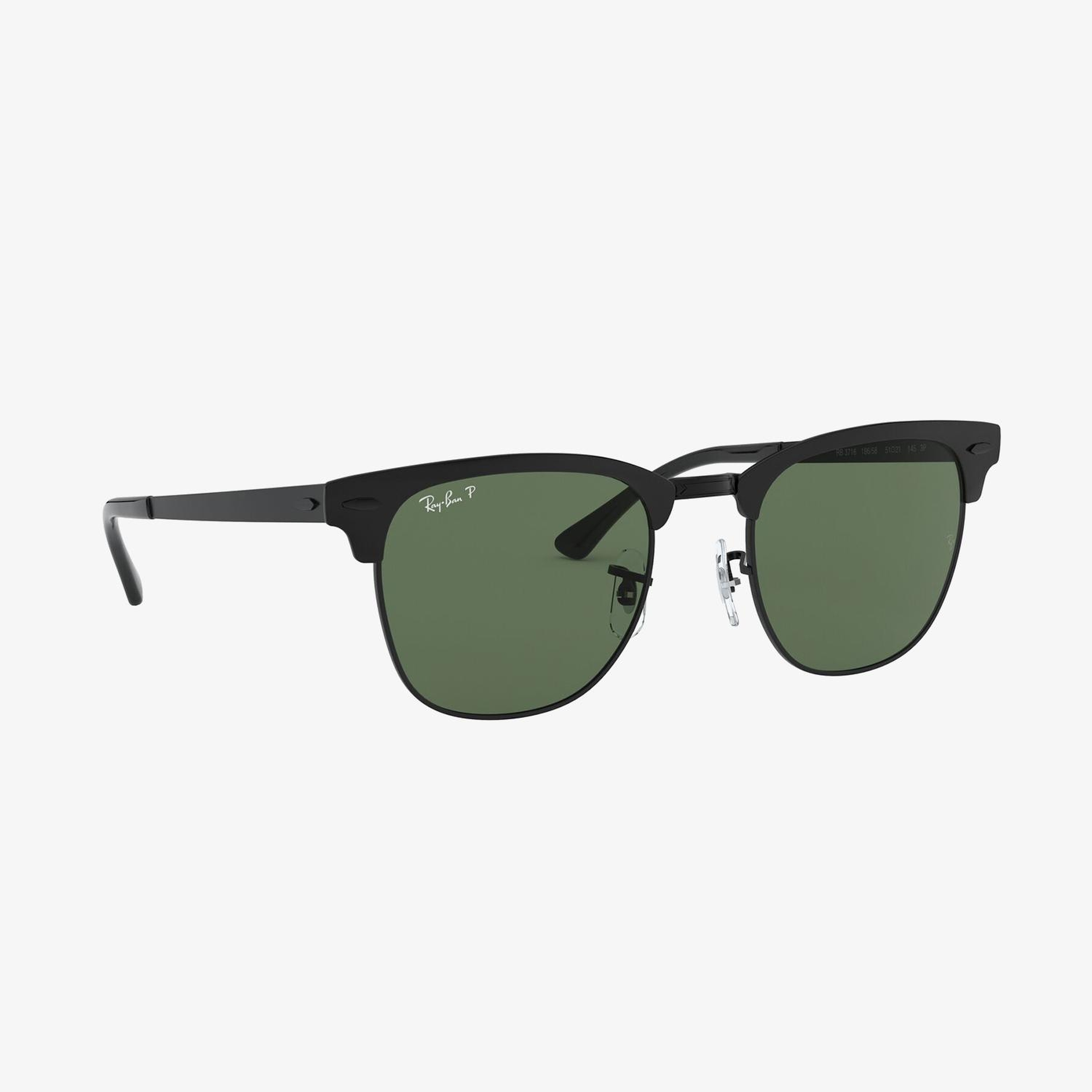 RAY-BAN 0RB3716 Clubmaster Metal Unisex Siyah Top Mat Güneş Gözlüğü
