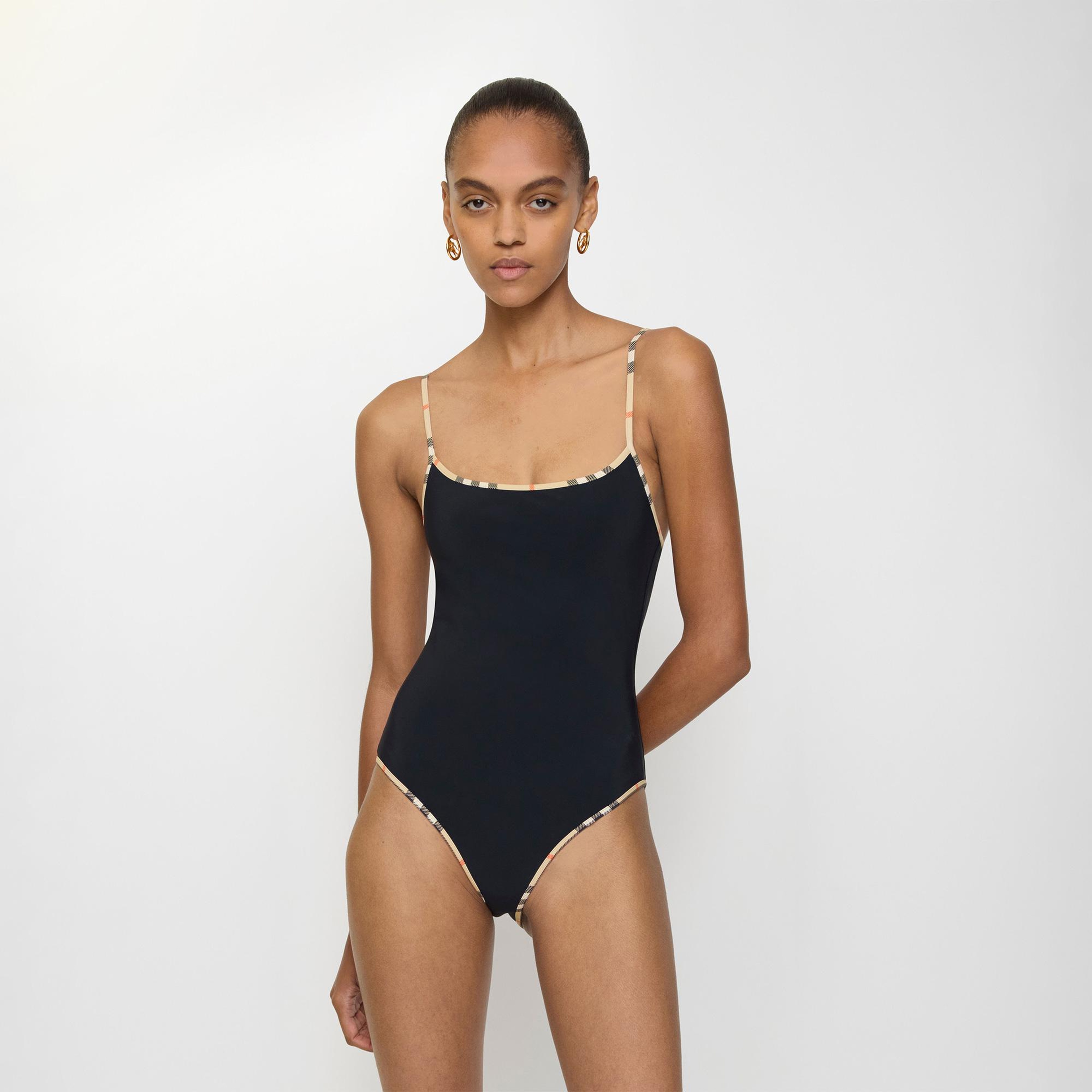 Burberry Sylvıa Kadın Siyah Mayo