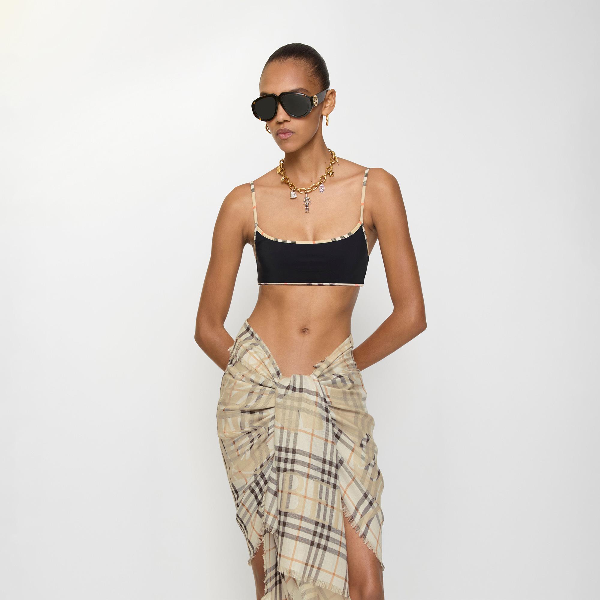 Burberry Starla Kadın Siyah Bikini Üstü