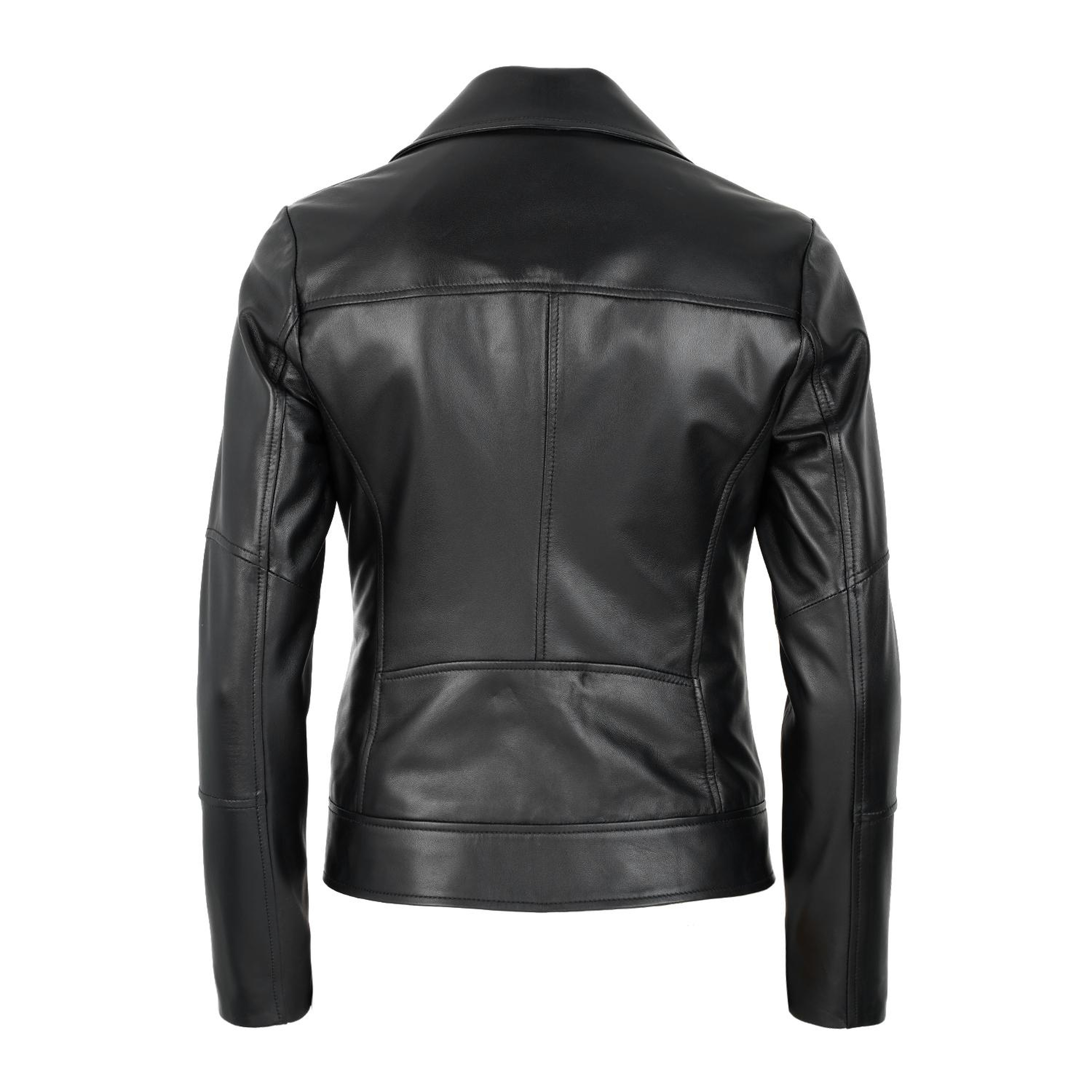 Beatrix Kadın Deri Biker Ceket