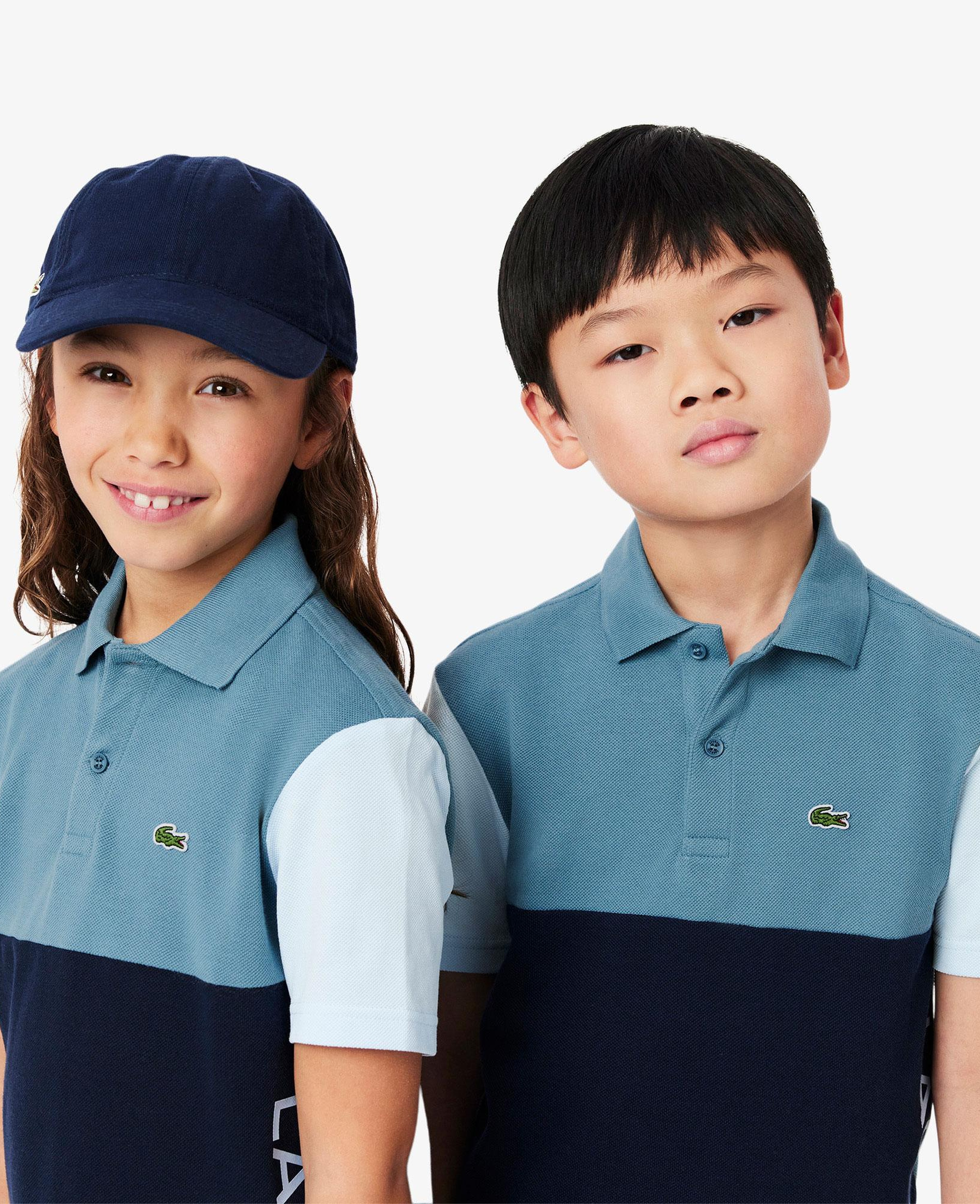 Lacoste Çocuk Renk Bloklu Lacivert Polo