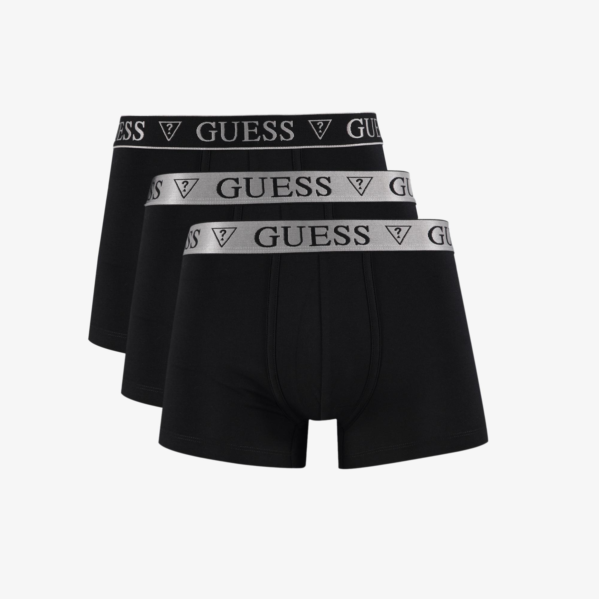 Guess Access 3'lü Erkek Siyah Boxer