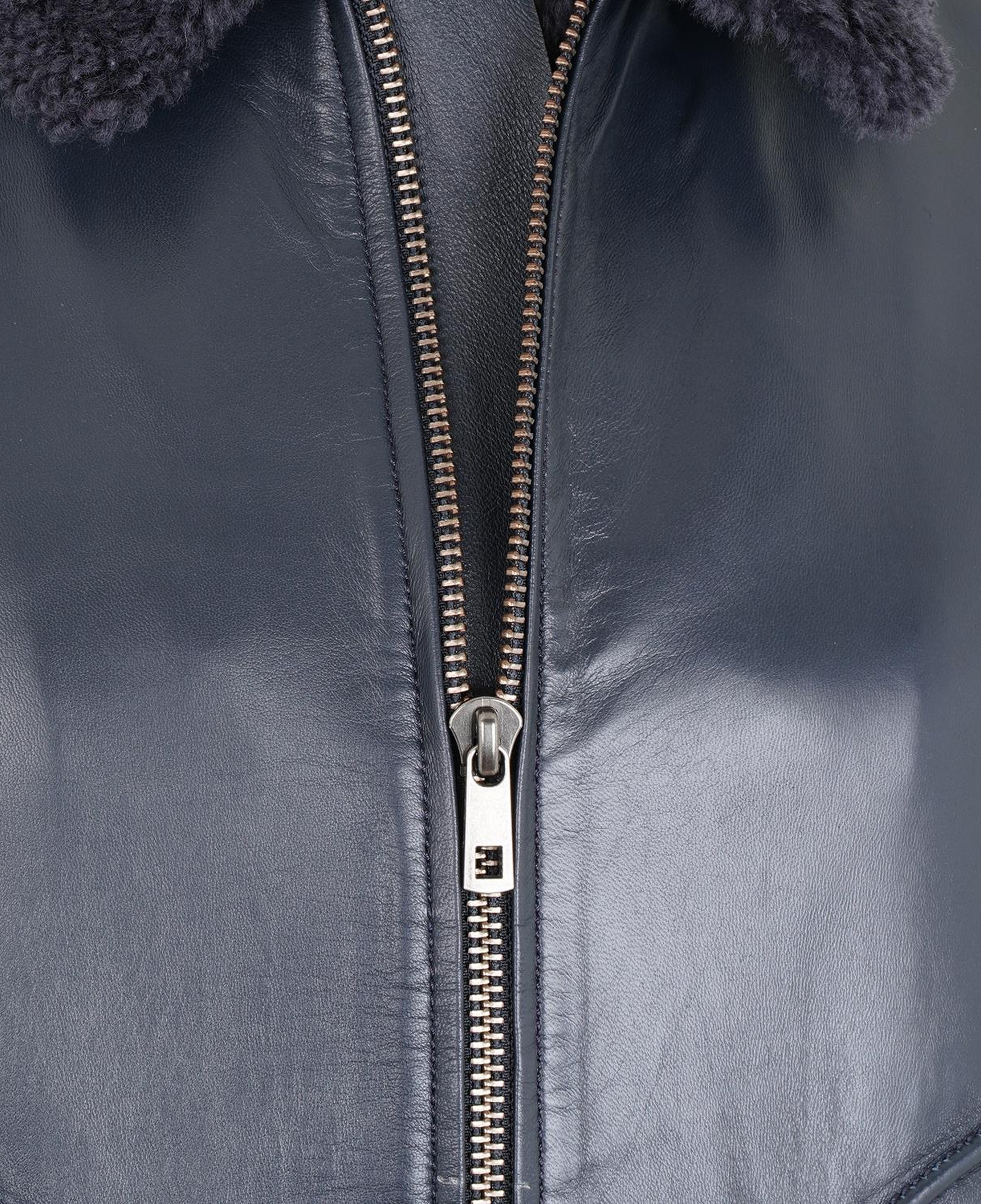 Alijha Gri Erkek Deri Mont