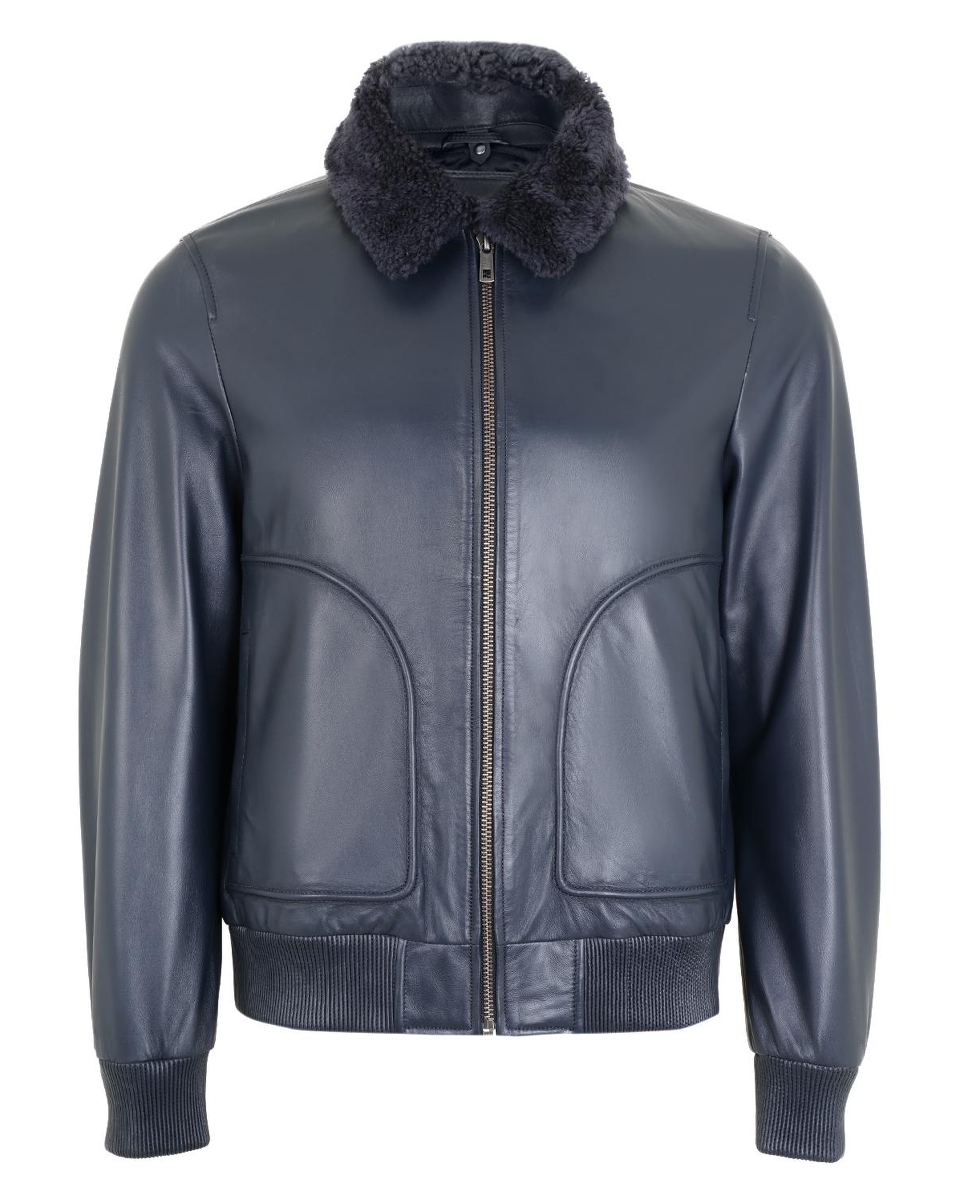 Alijha Gri Erkek Deri Mont