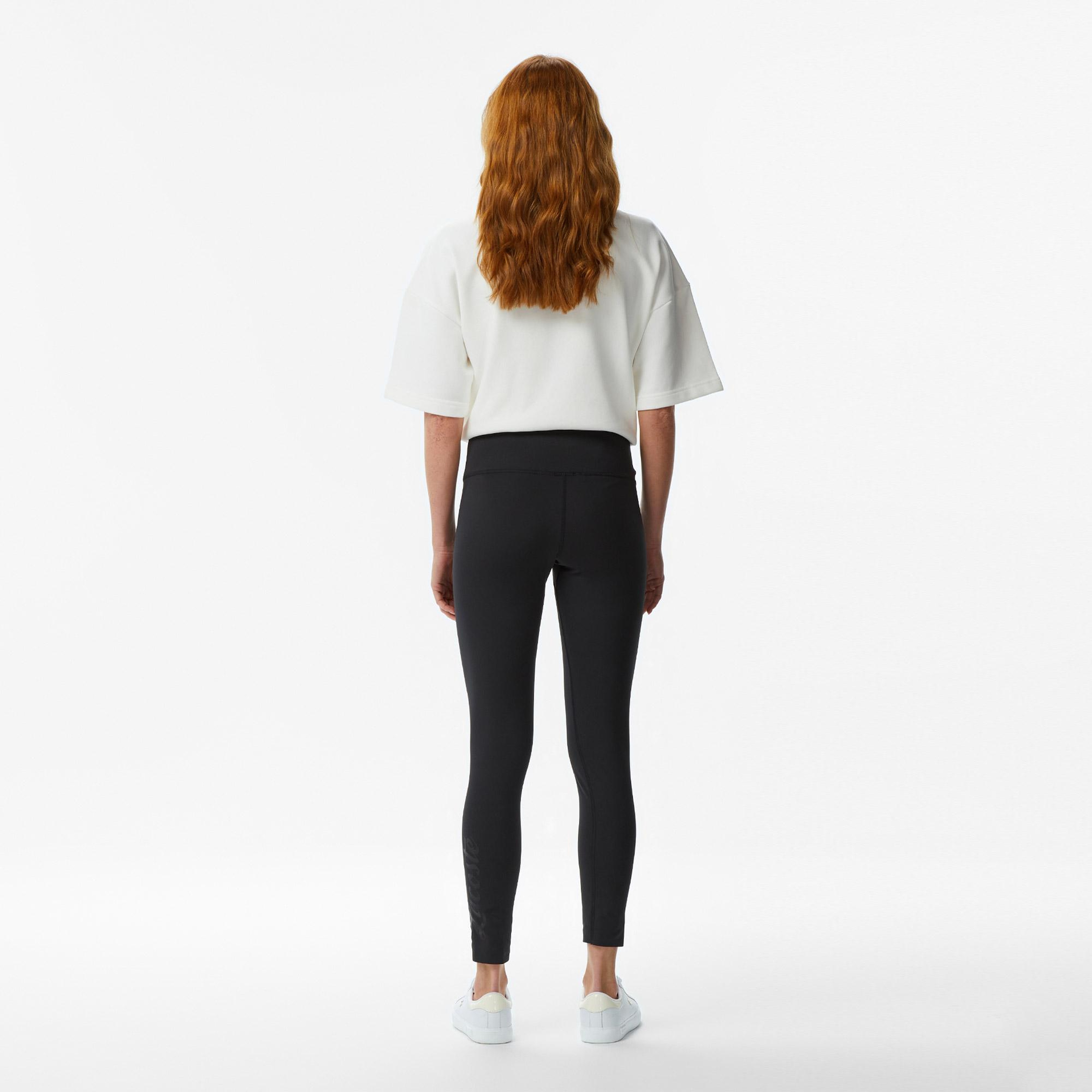 Lacoste Kadın Slim Fit Siyah Tayt