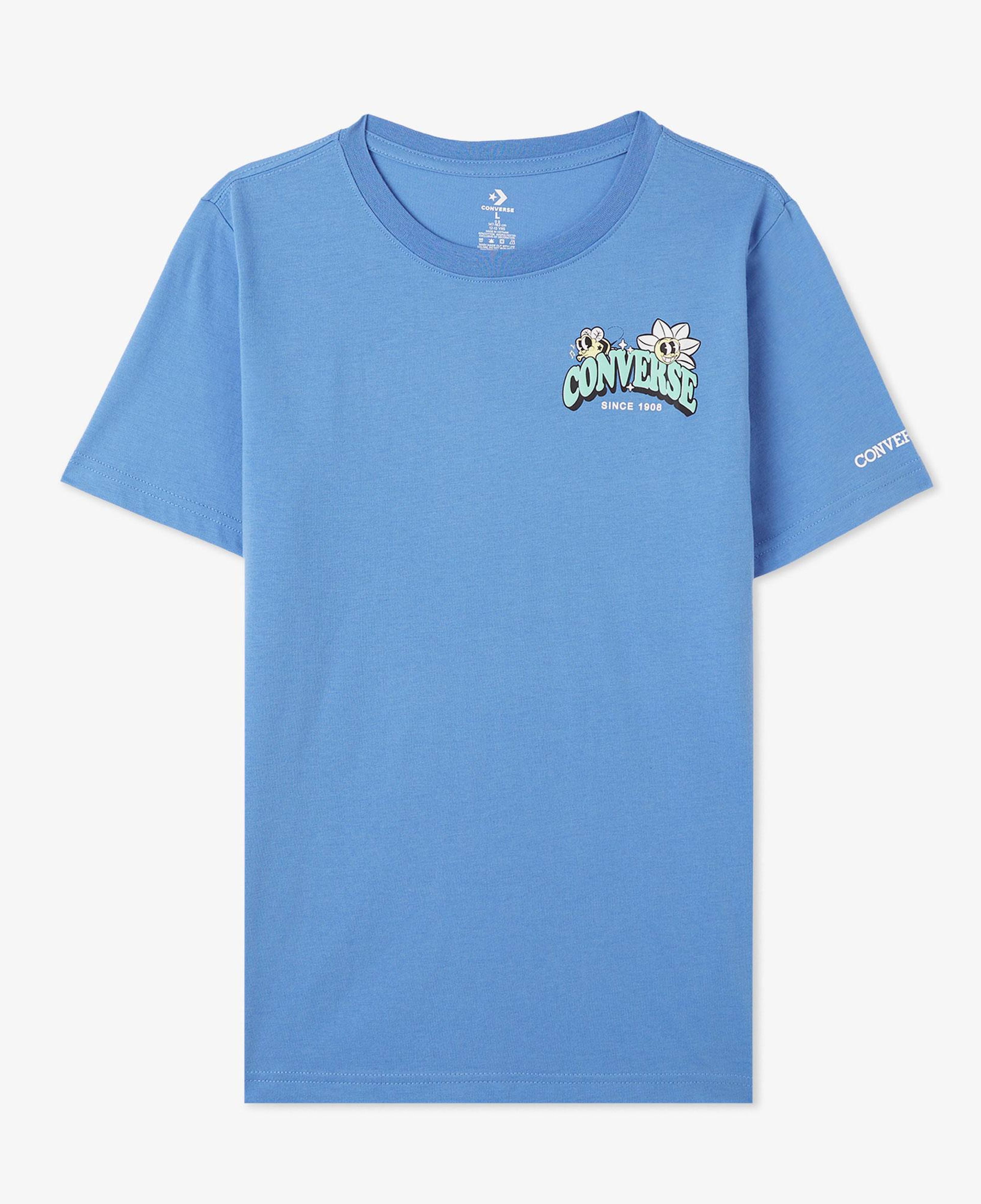 Converse Trail Mix Flower Çocuk Mavi T-Shirt