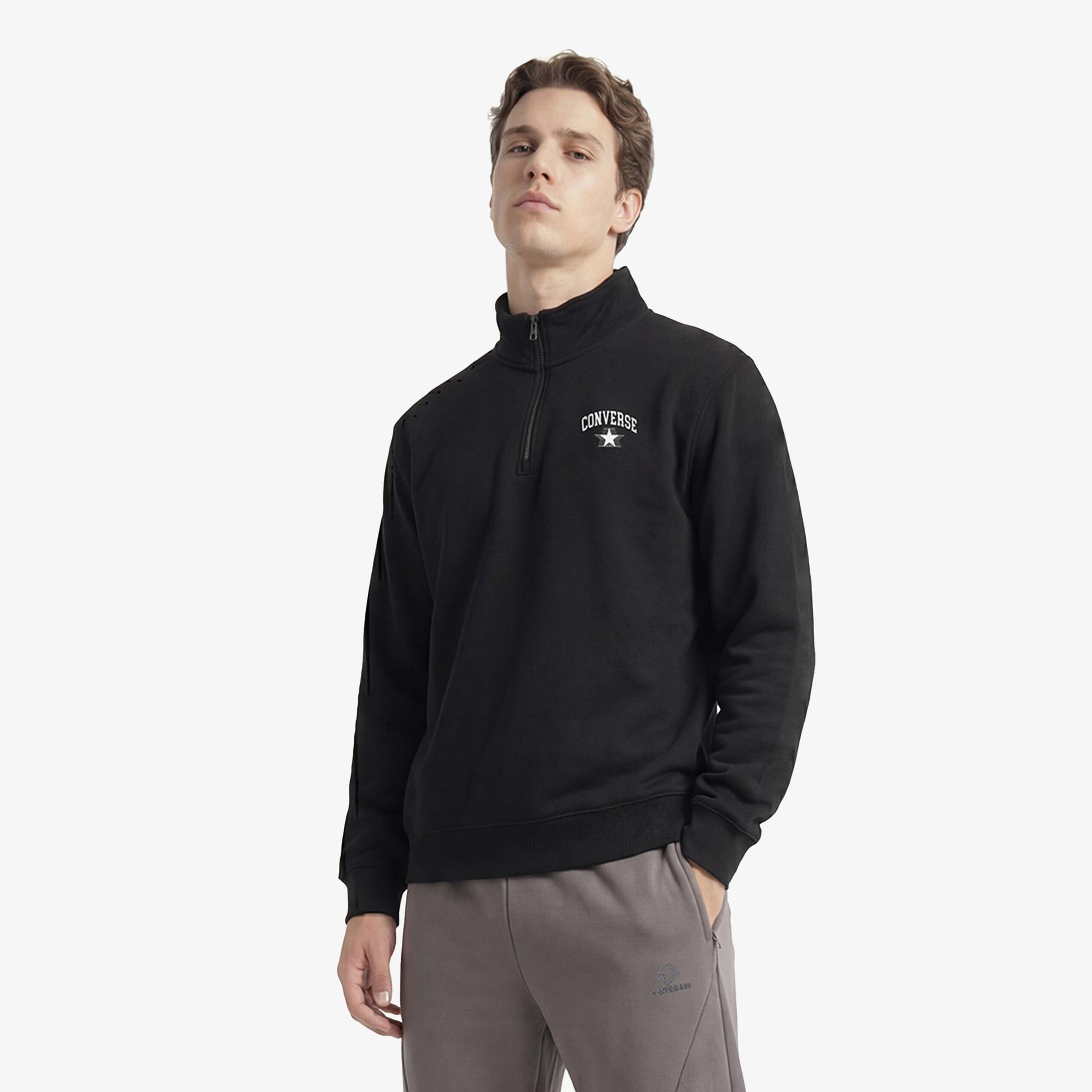 Converse Erkek Siyah Sweatshirt