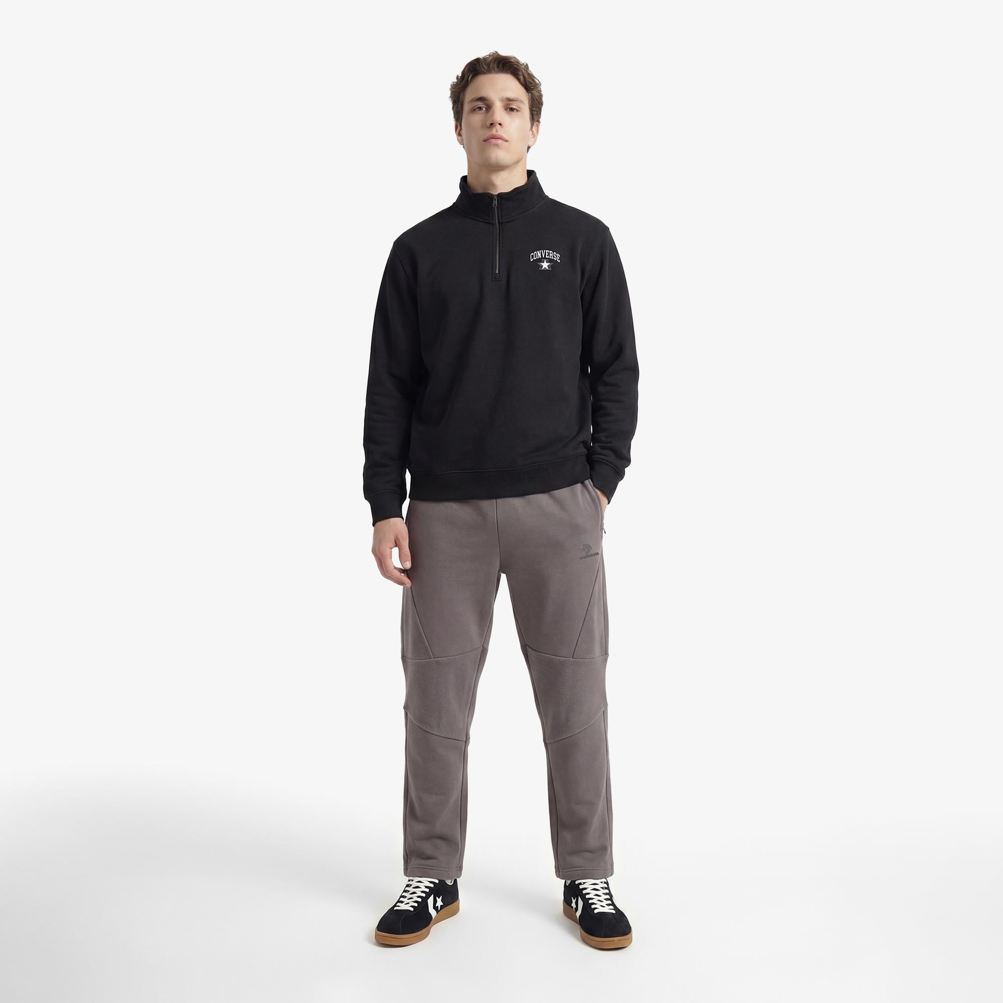 Converse Erkek Siyah Sweatshirt
