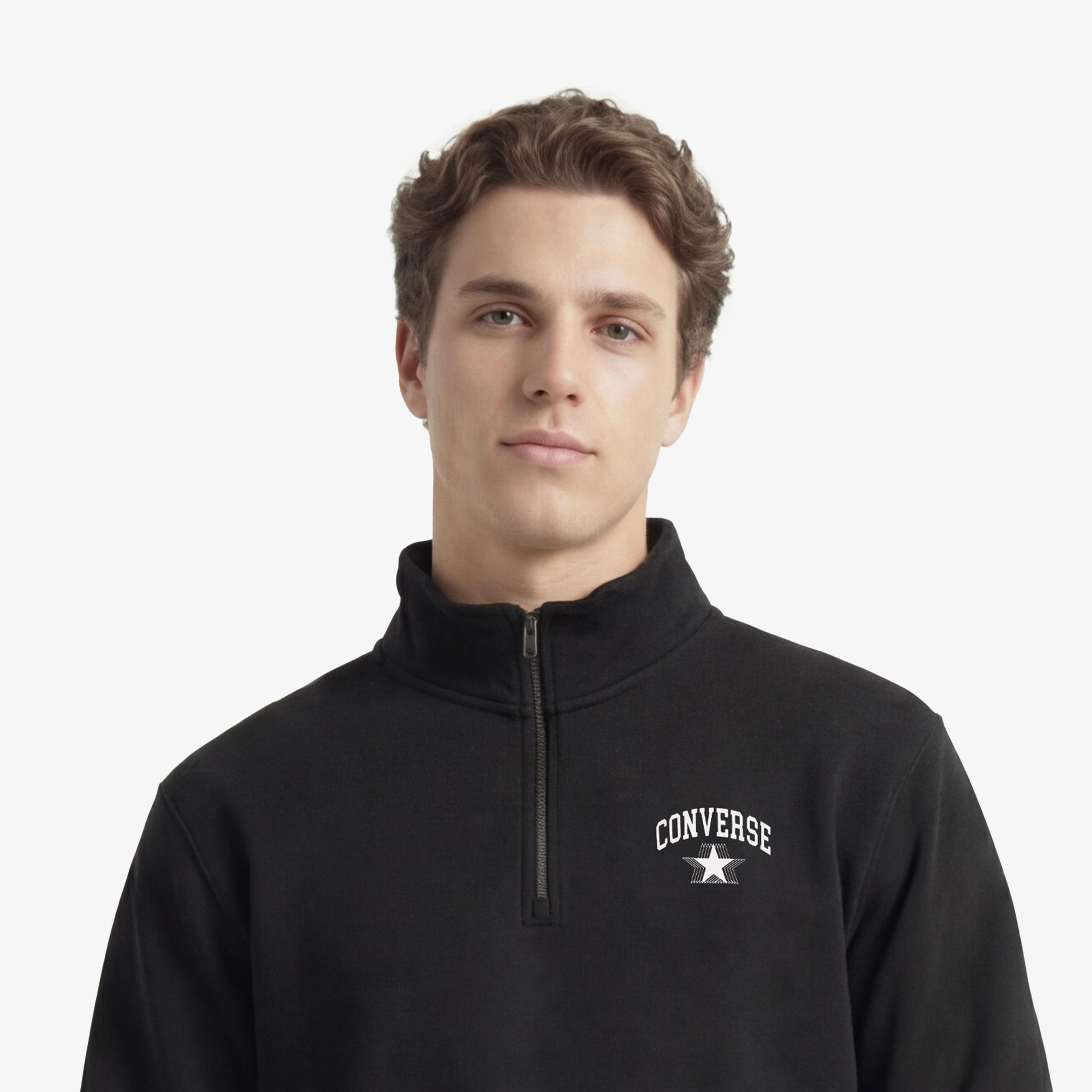 Converse Erkek Siyah Sweatshirt
