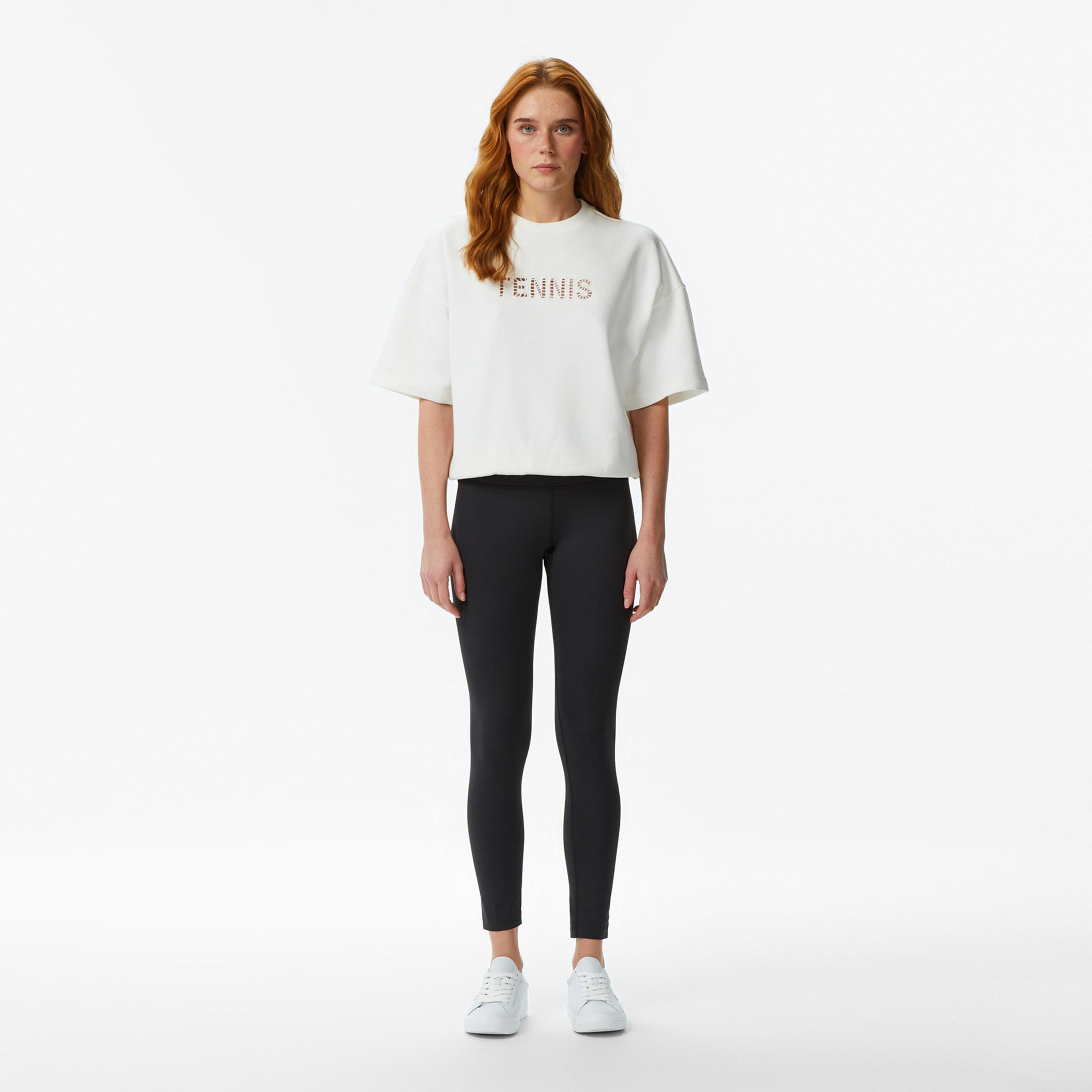 Lacoste Kadın Slim Fit Siyah Tayt